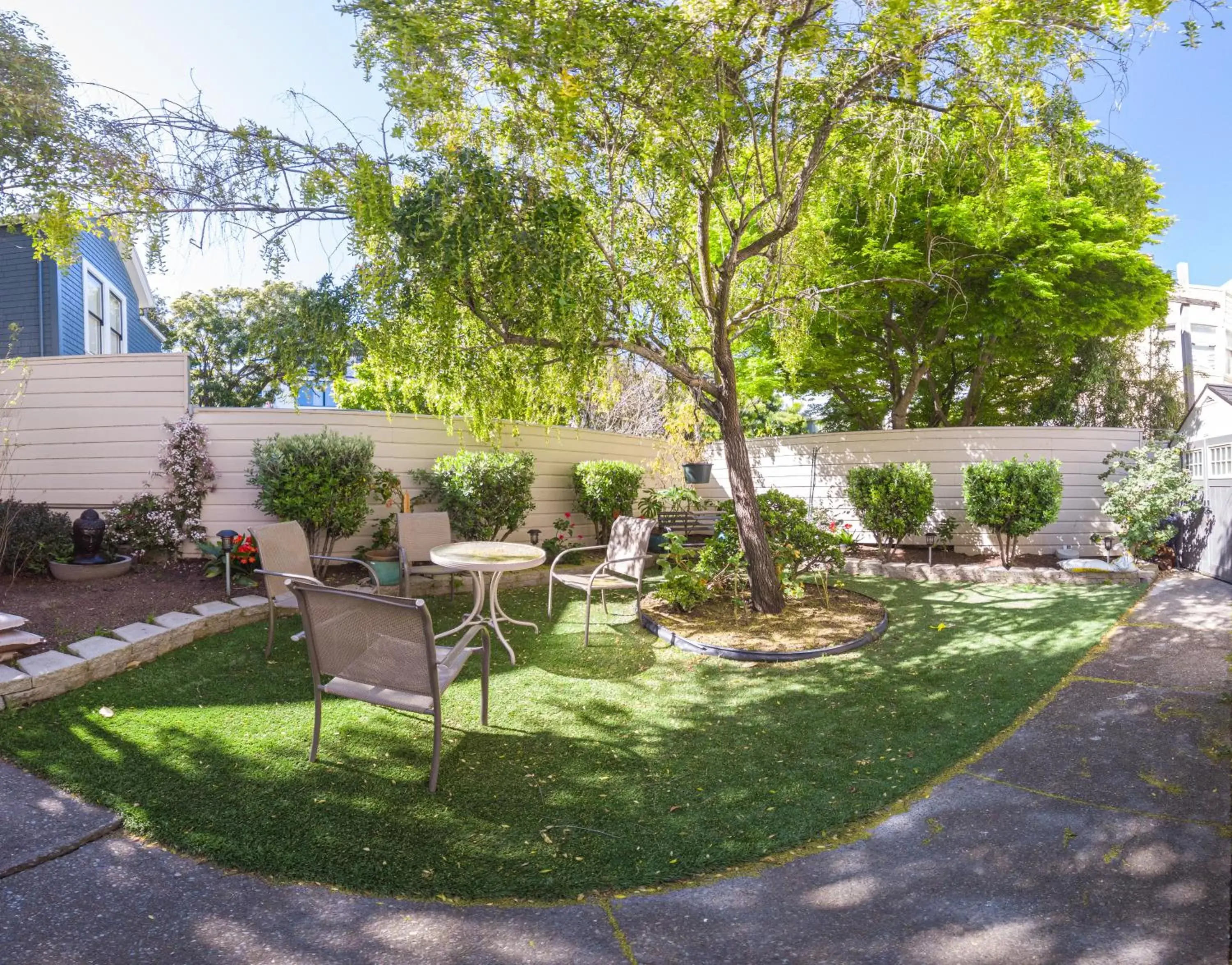 Patio, Garden in Buena Vista Motor Inn