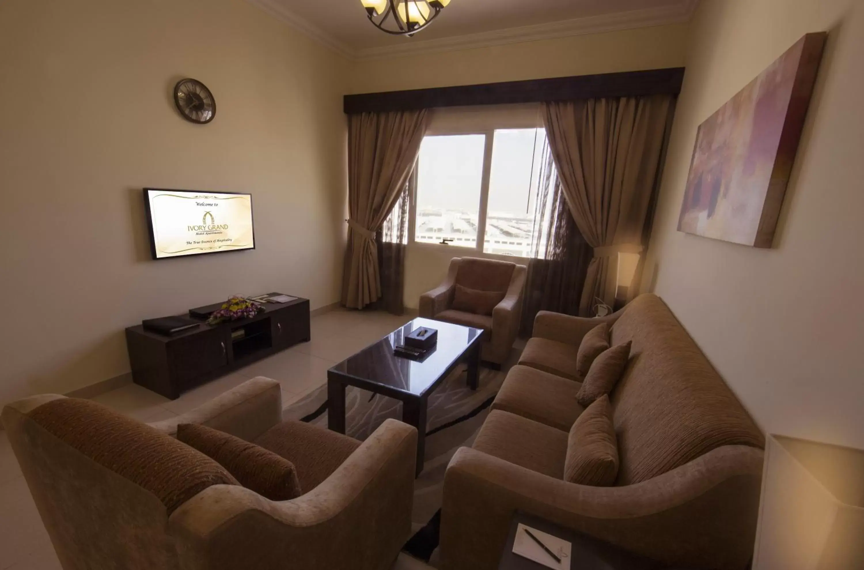 Living room in Ivory Grand Hotel Apartments Living room in Ivory Grand Hotel Apartments
