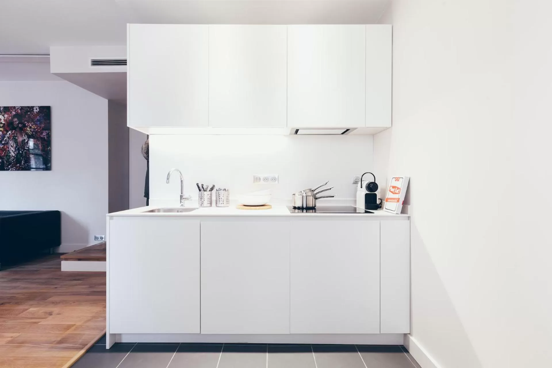 Kitchen or kitchenette in T3 luxe hyper centre