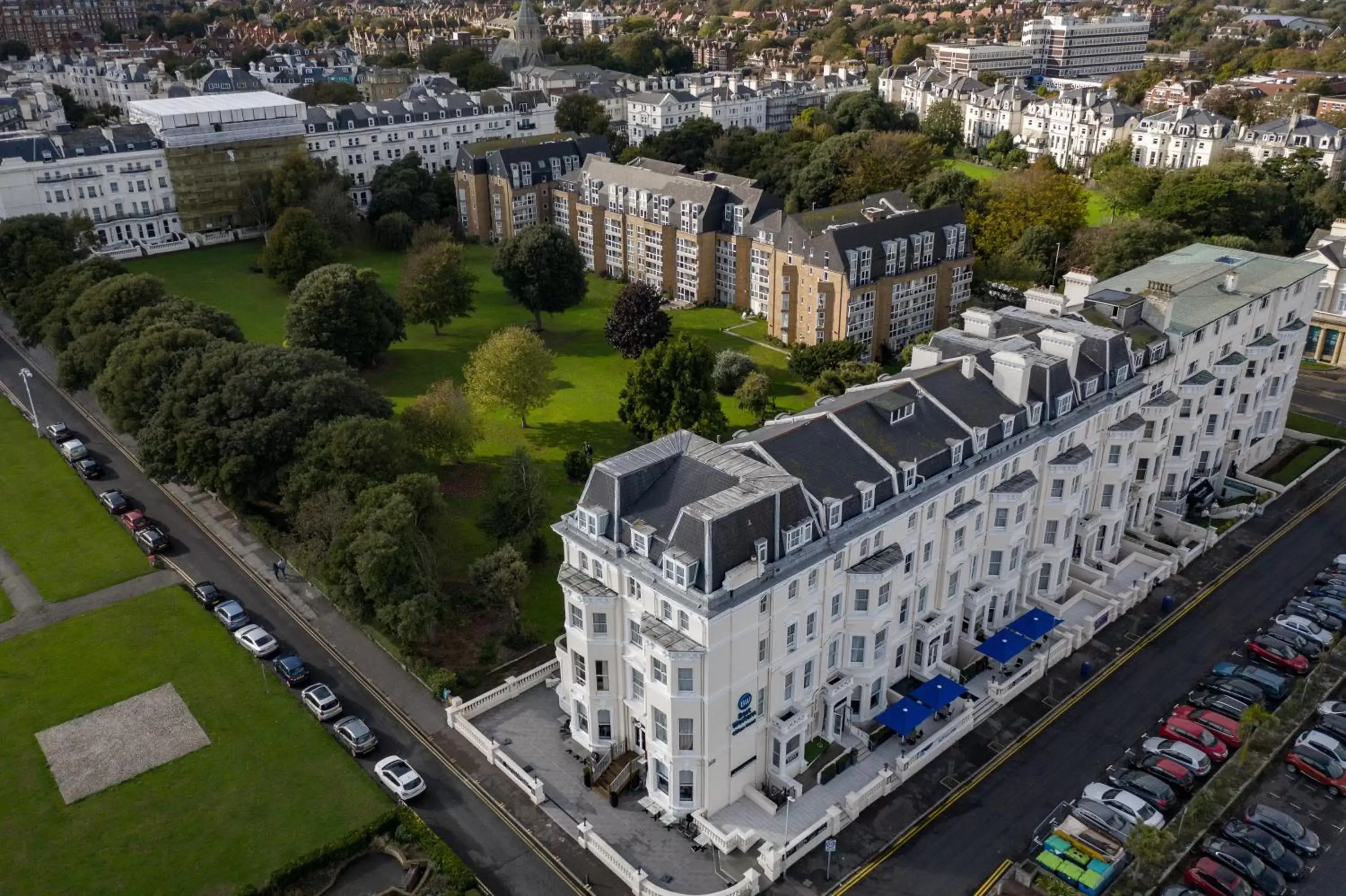 Property building, Bird's-eye View in Best Western Clifton Hotel- One of the best coastal views in Folkestone