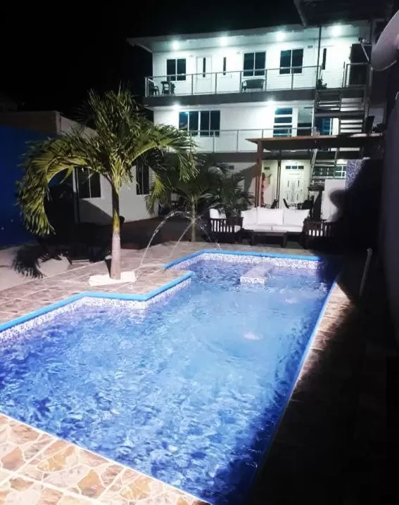 Pool view in Apartamentos Isla Tropical