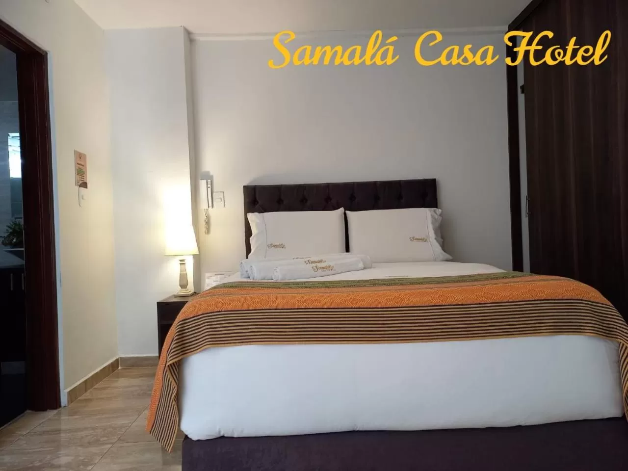 Bed in Samalá Casa Hotel