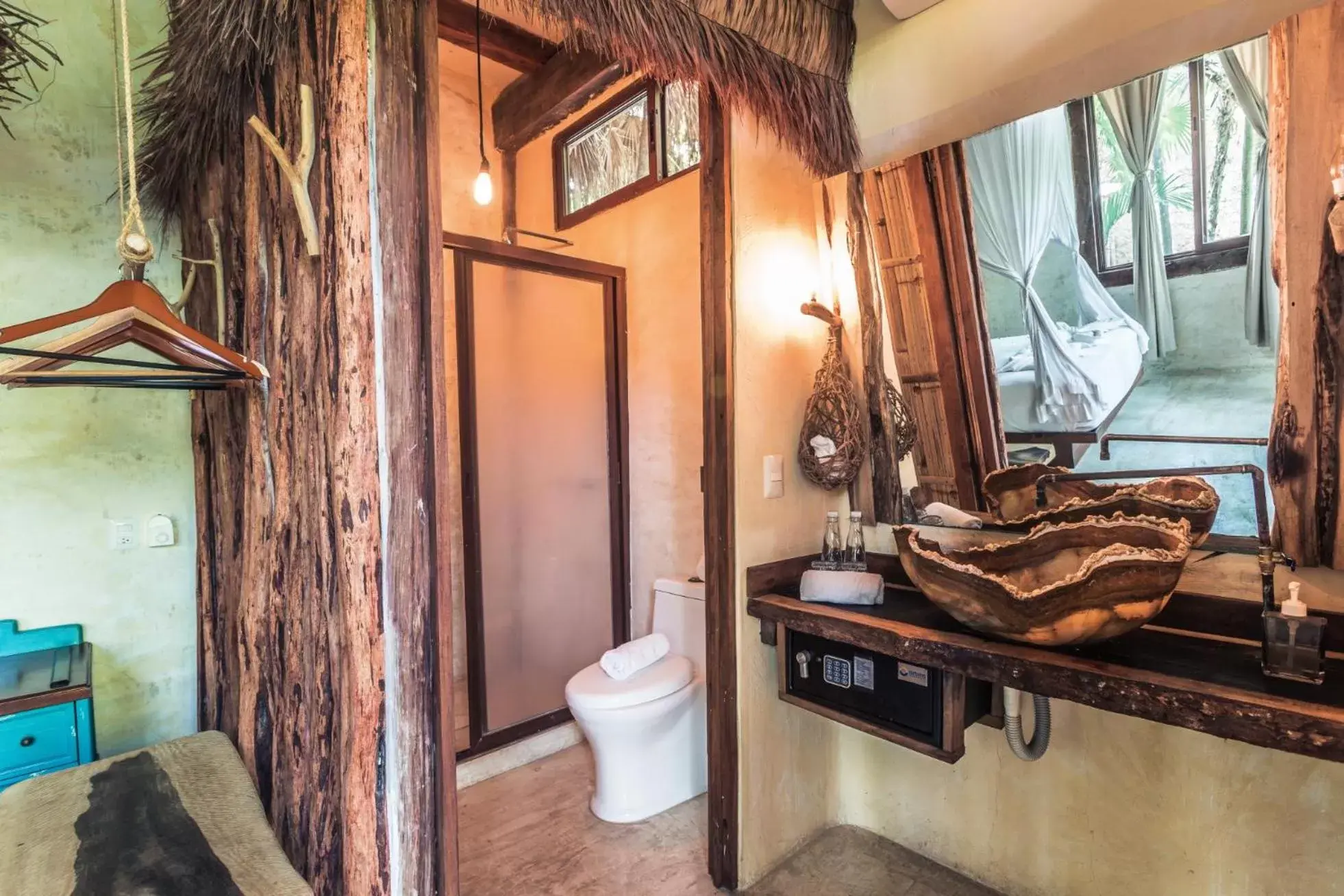 Shower, Bathroom in Hidden Treehouse Tulum Eco-Hotel