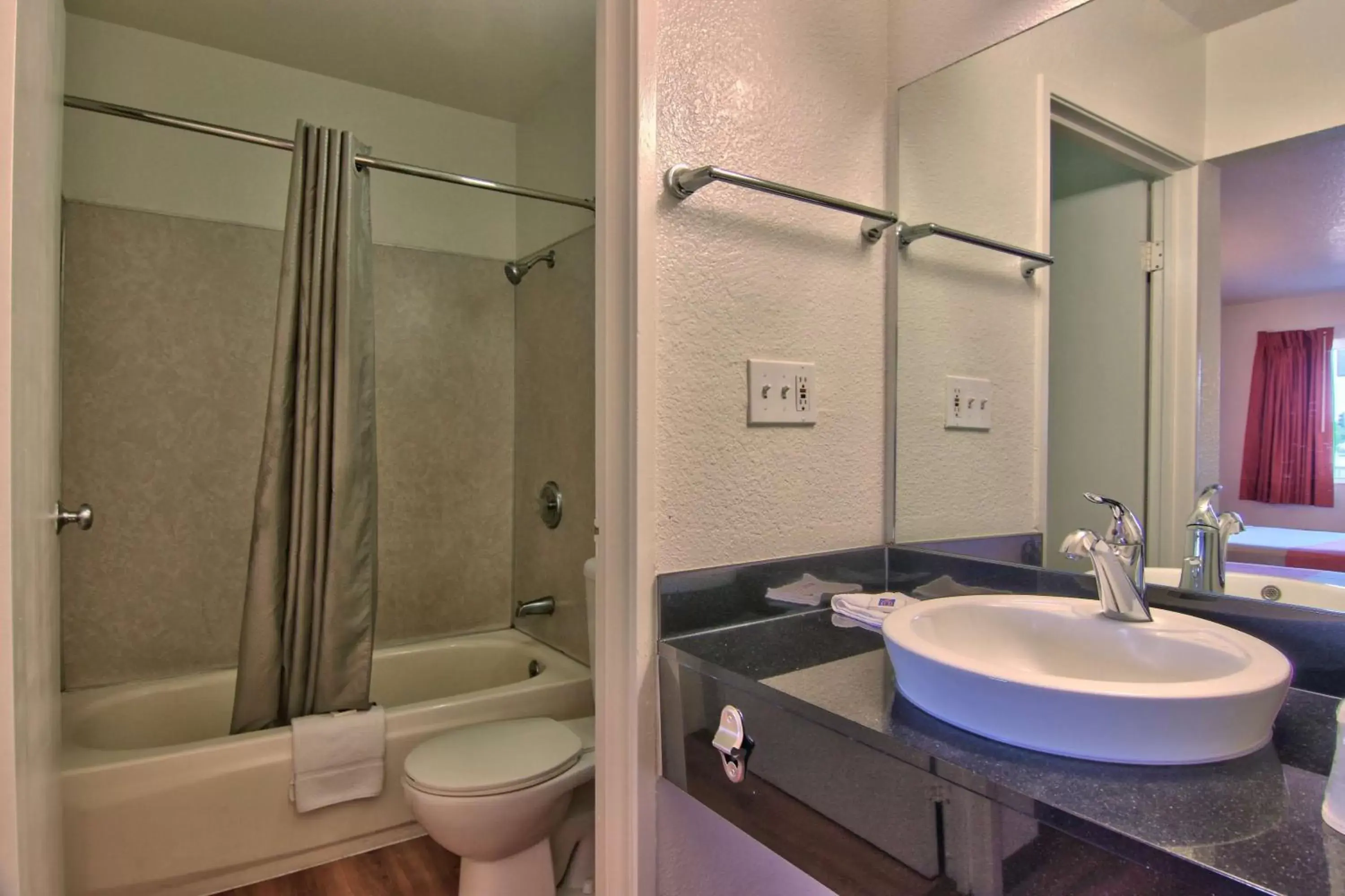 Shower, Bathroom in Motel 6-Sacramento, CA - North