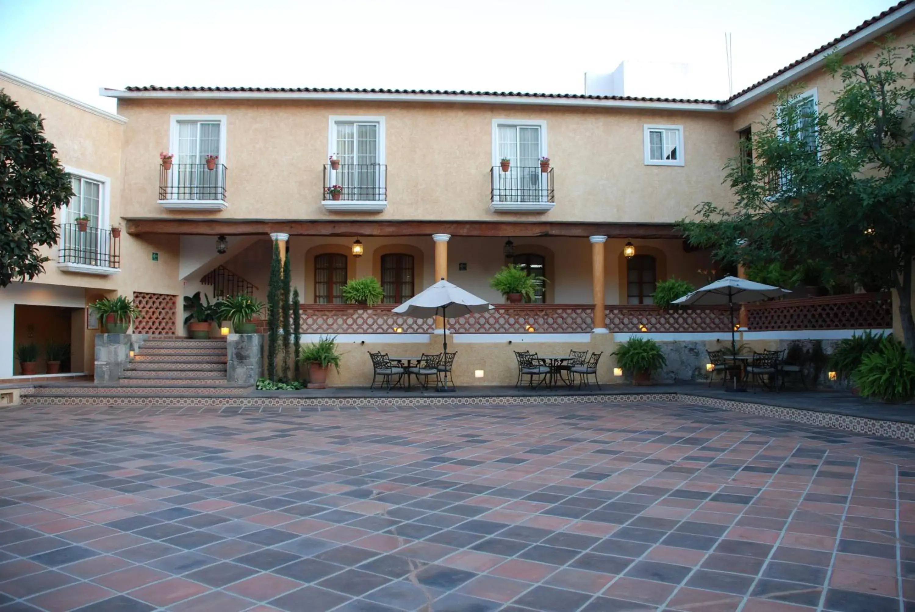 Patio, Property Building in Hotel Boutique La Granja