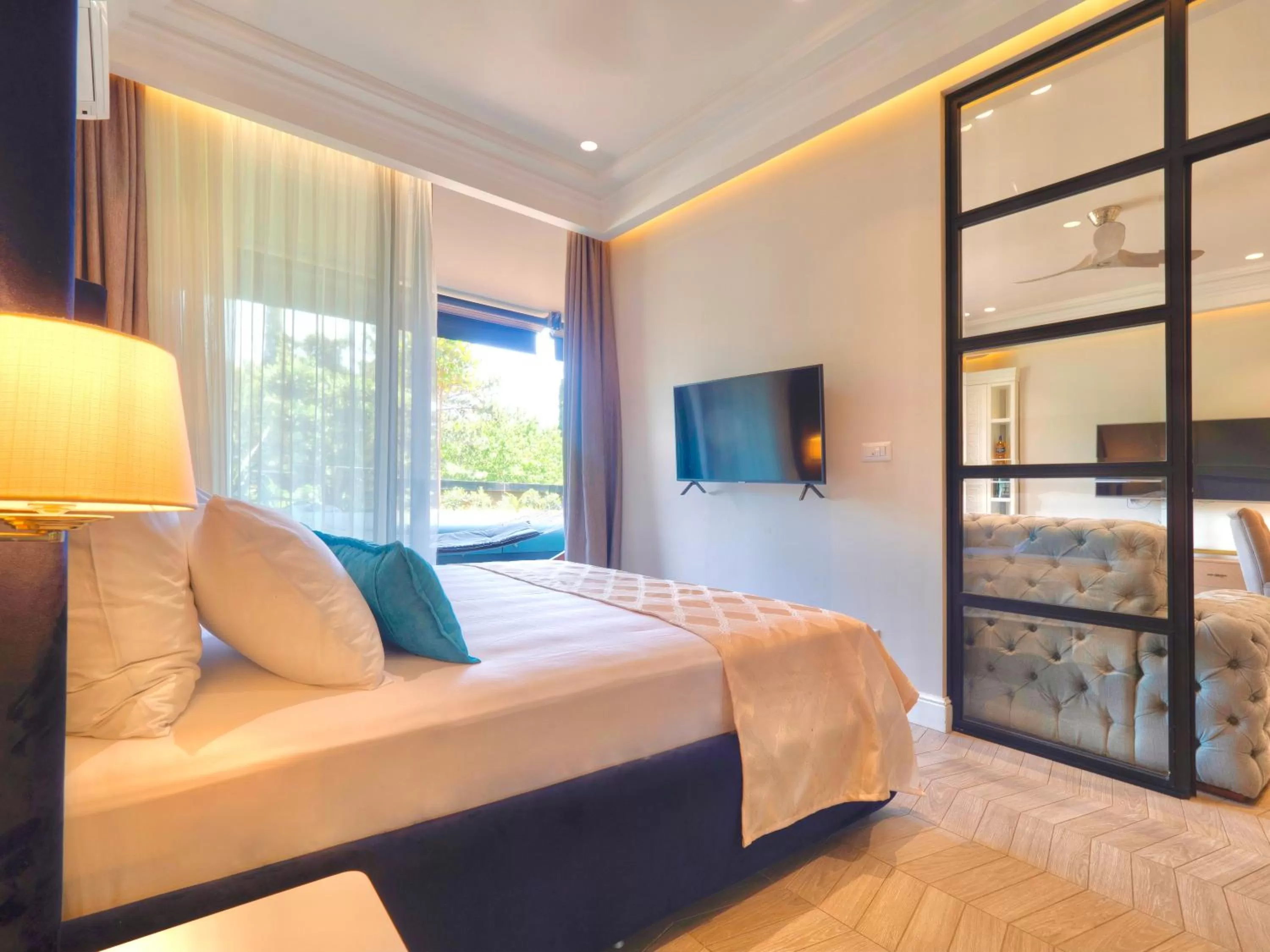 Living room in Apartments PERLA Budva