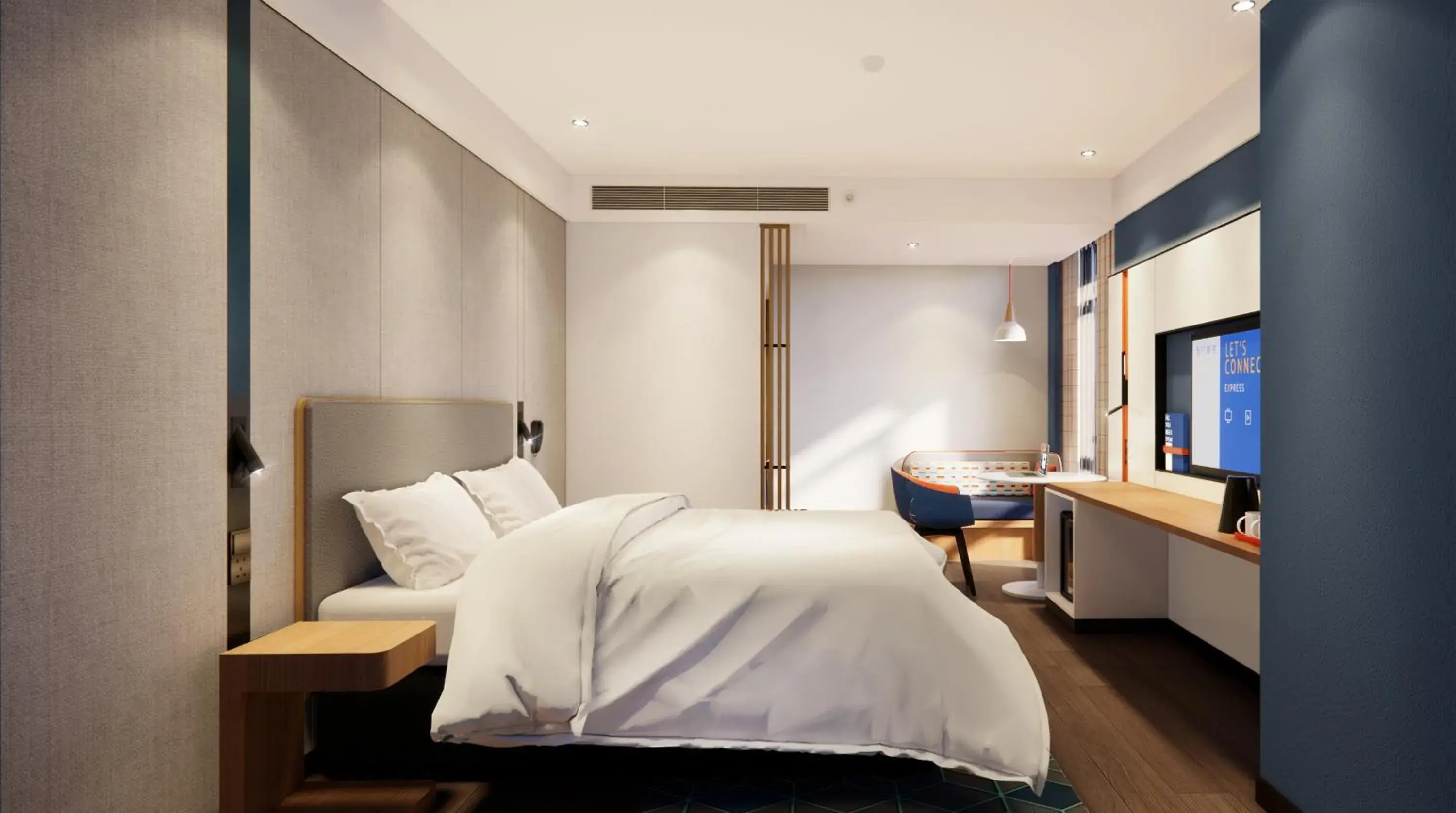 Photo of the whole room, Bed in Holiday Inn Express Lanzhou Jianlan, an IHG Hotel Photo of the whole room, Bed in Holiday Inn Express Lanzhou Jianlan, an IHG Hotel