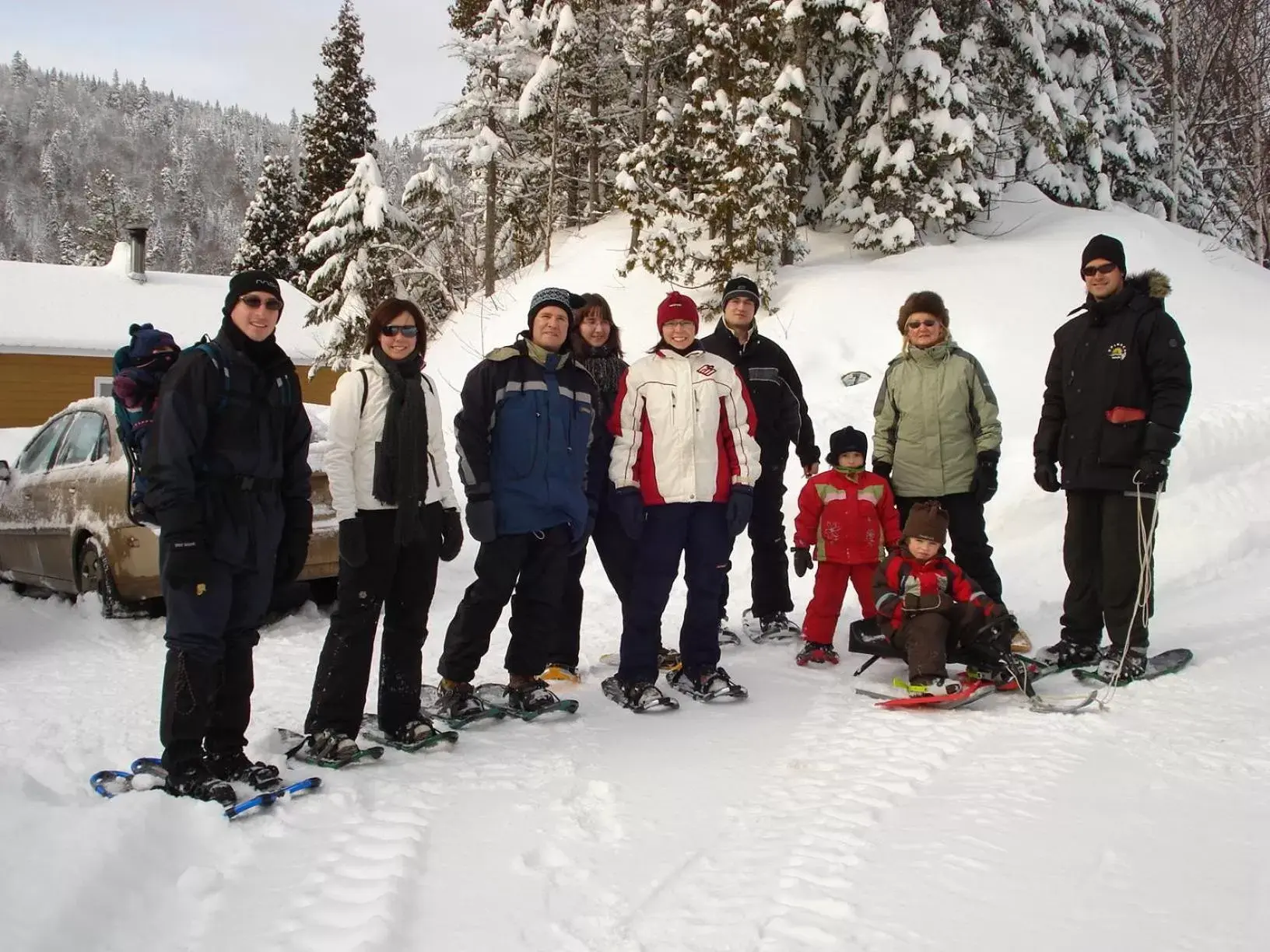 People, Winter in Auberge La Tanière