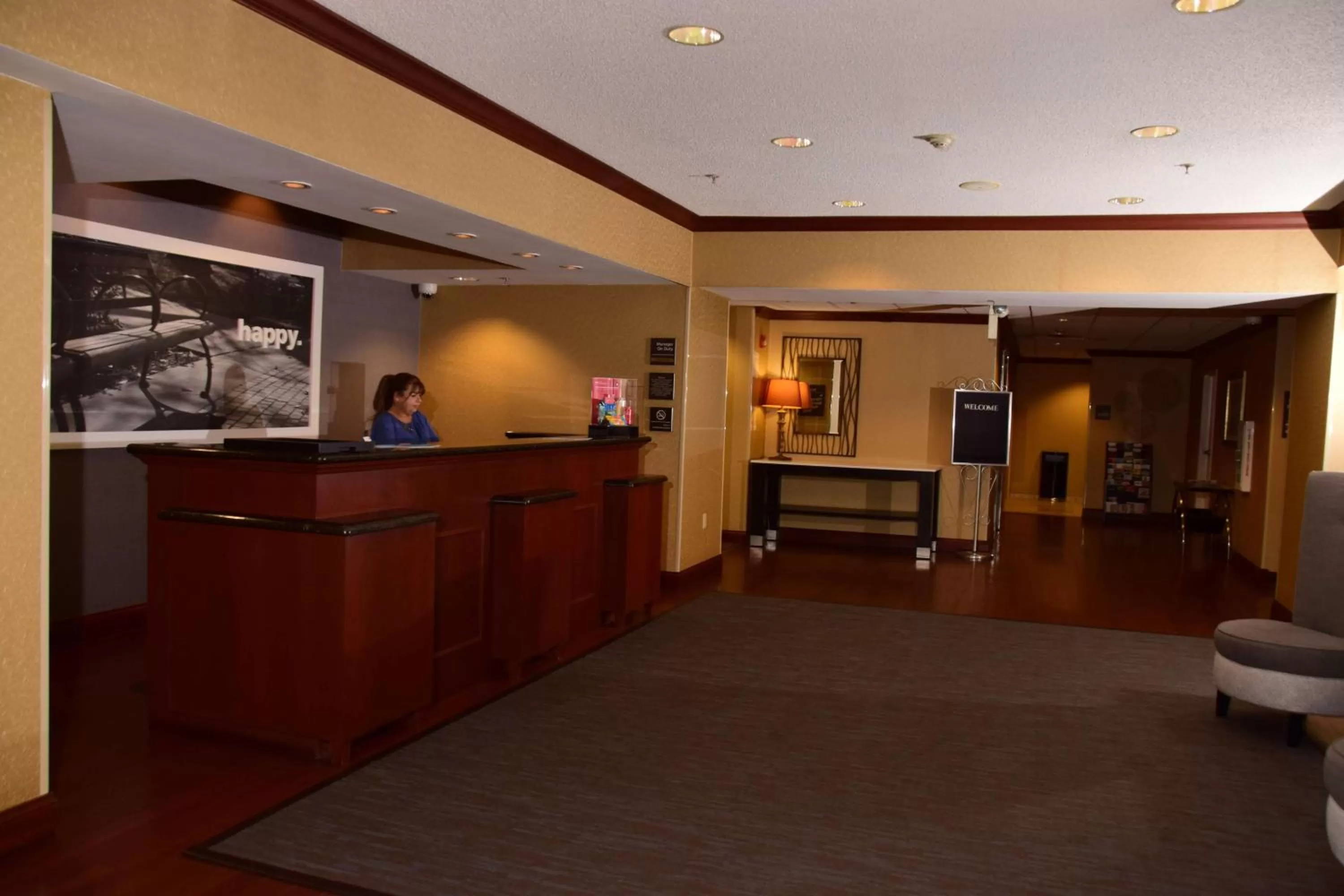 Lobby or reception in Hampton Inn Indiana