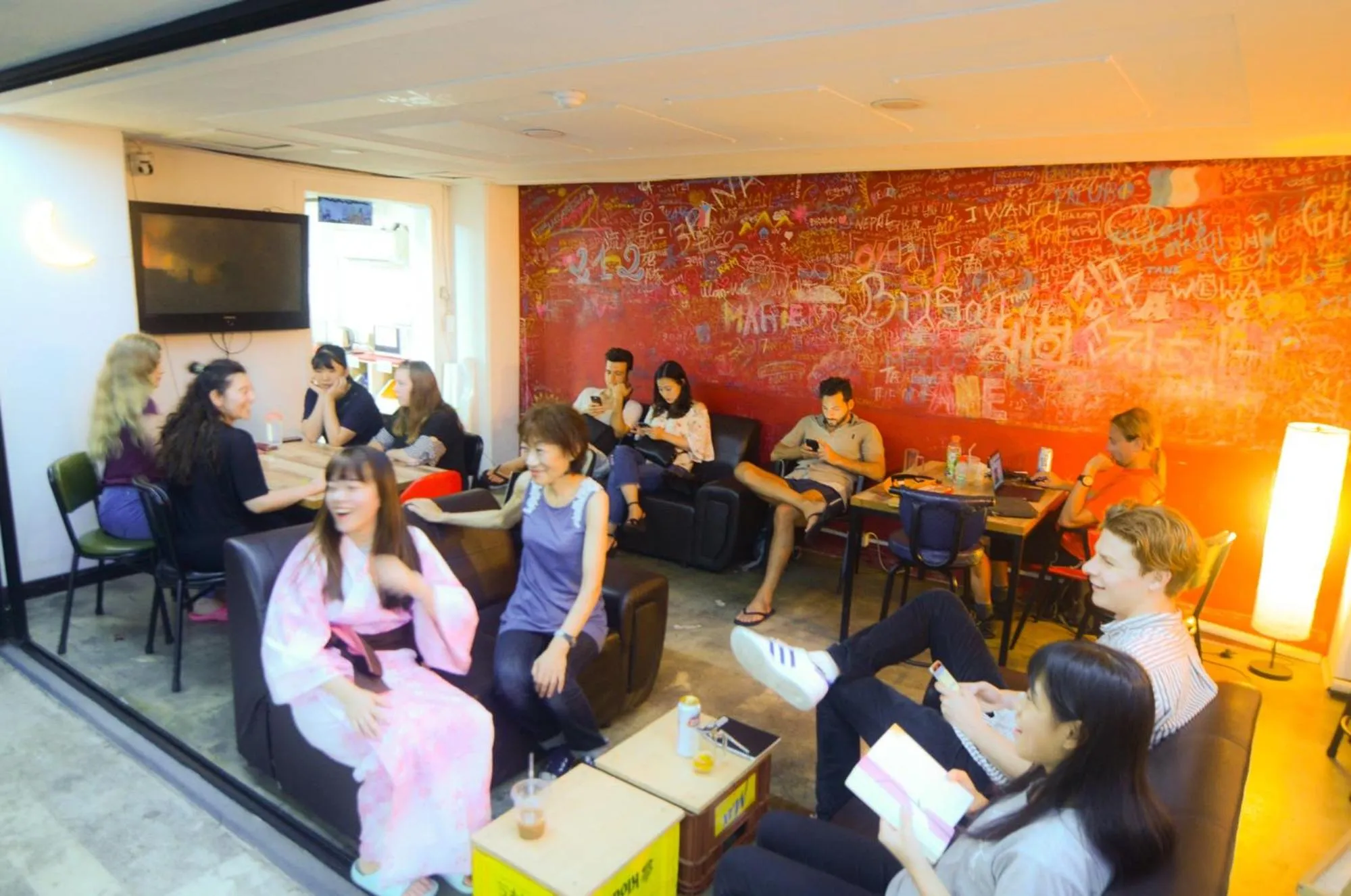 People in Kimchee Busan Downtown Guesthouse