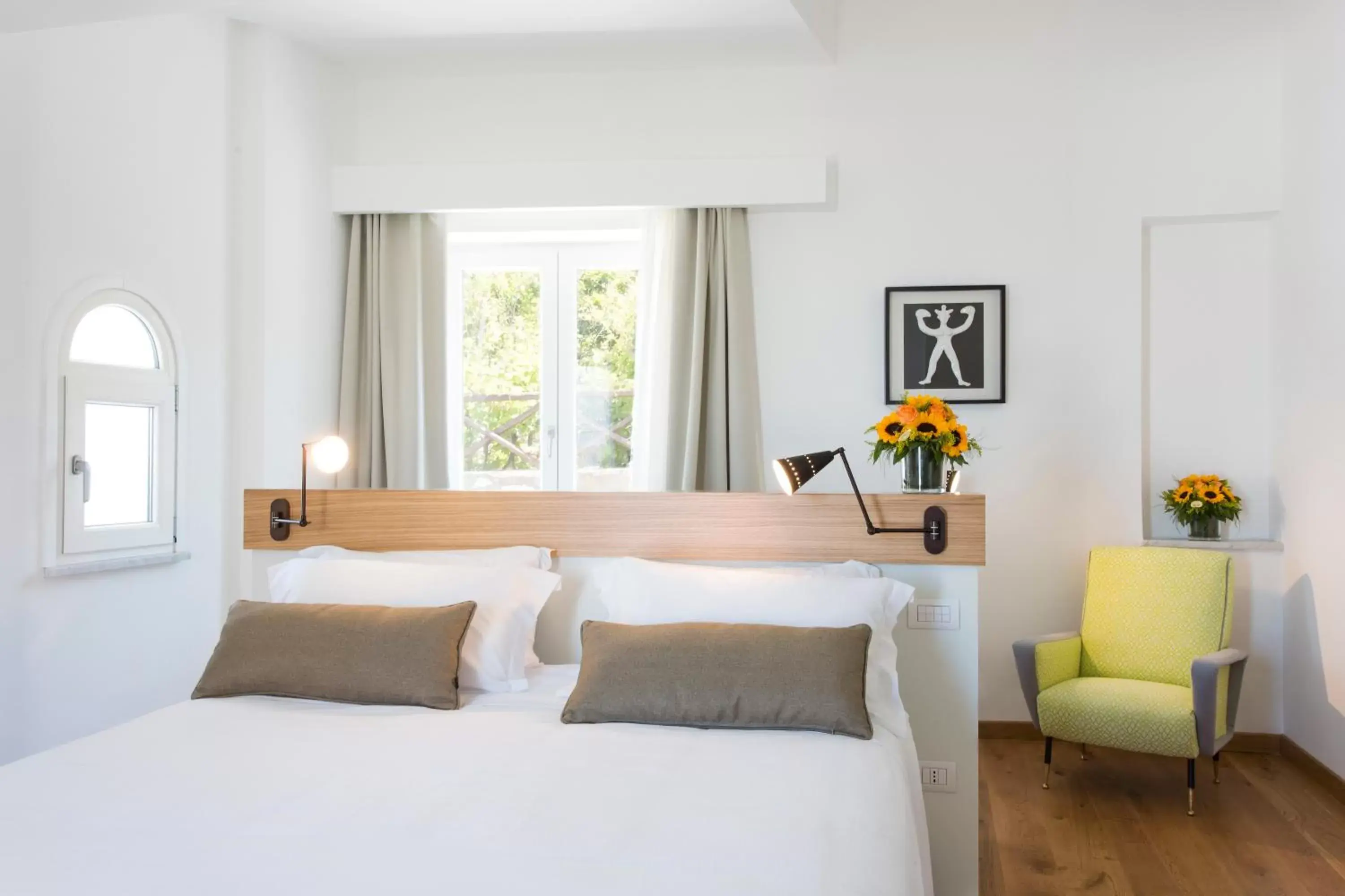 Bedroom, Bed in Villa Fiorella Art Hotel