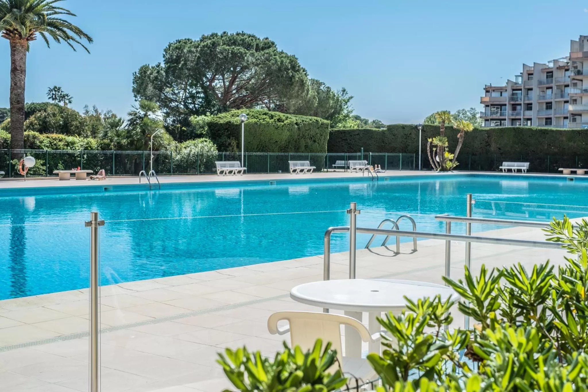 Swimming pool in Cannes Marina Appart Hotel Mandelieu