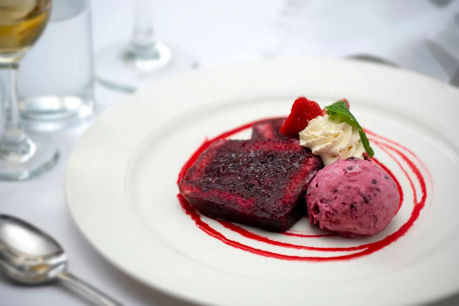 Food close-up in The Grange at Oborne