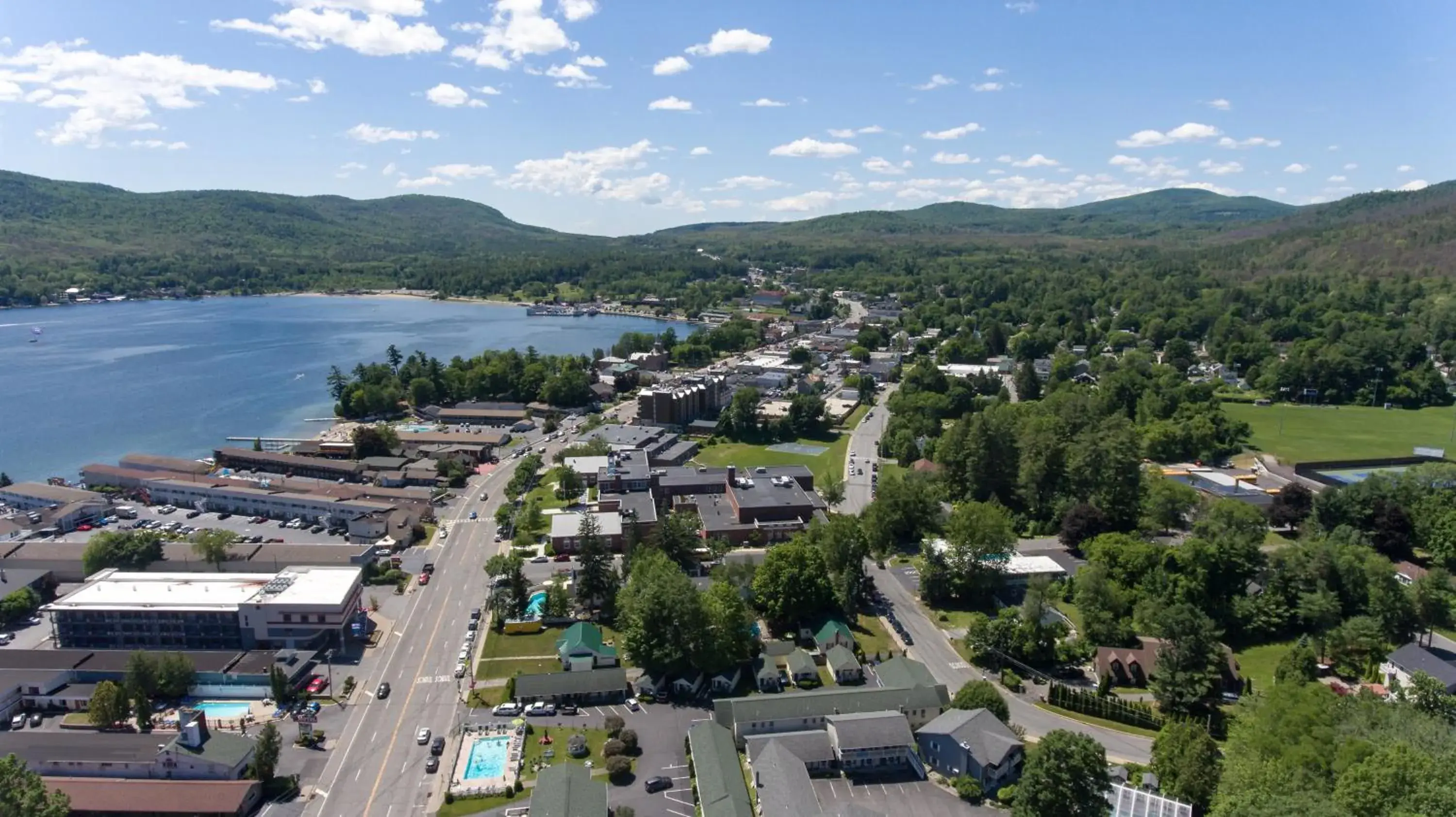 View (from property/room), Bird's-eye View in Americas Best Value Inn & Suites Lake George