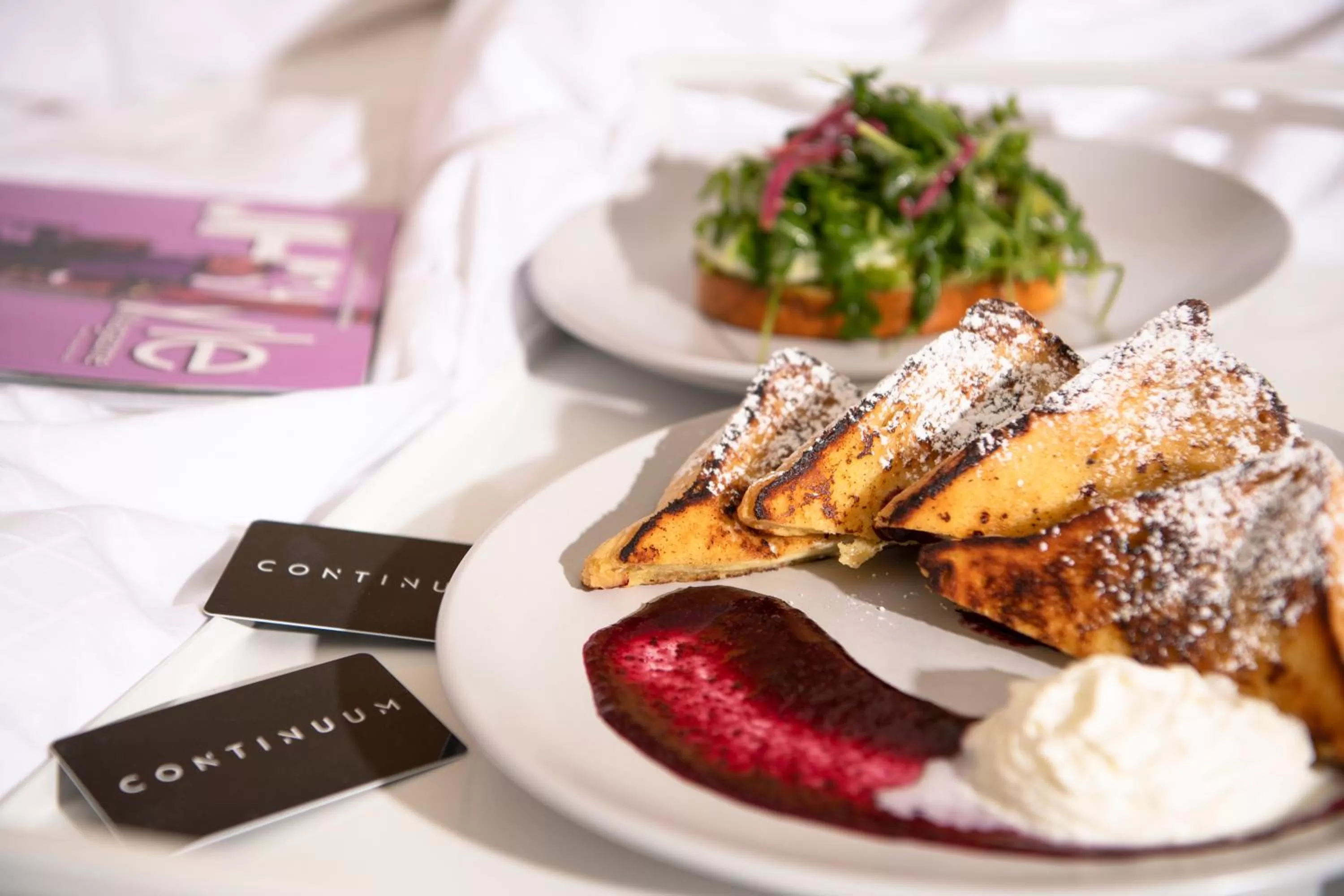 Food and drinks in Continuum Hotel