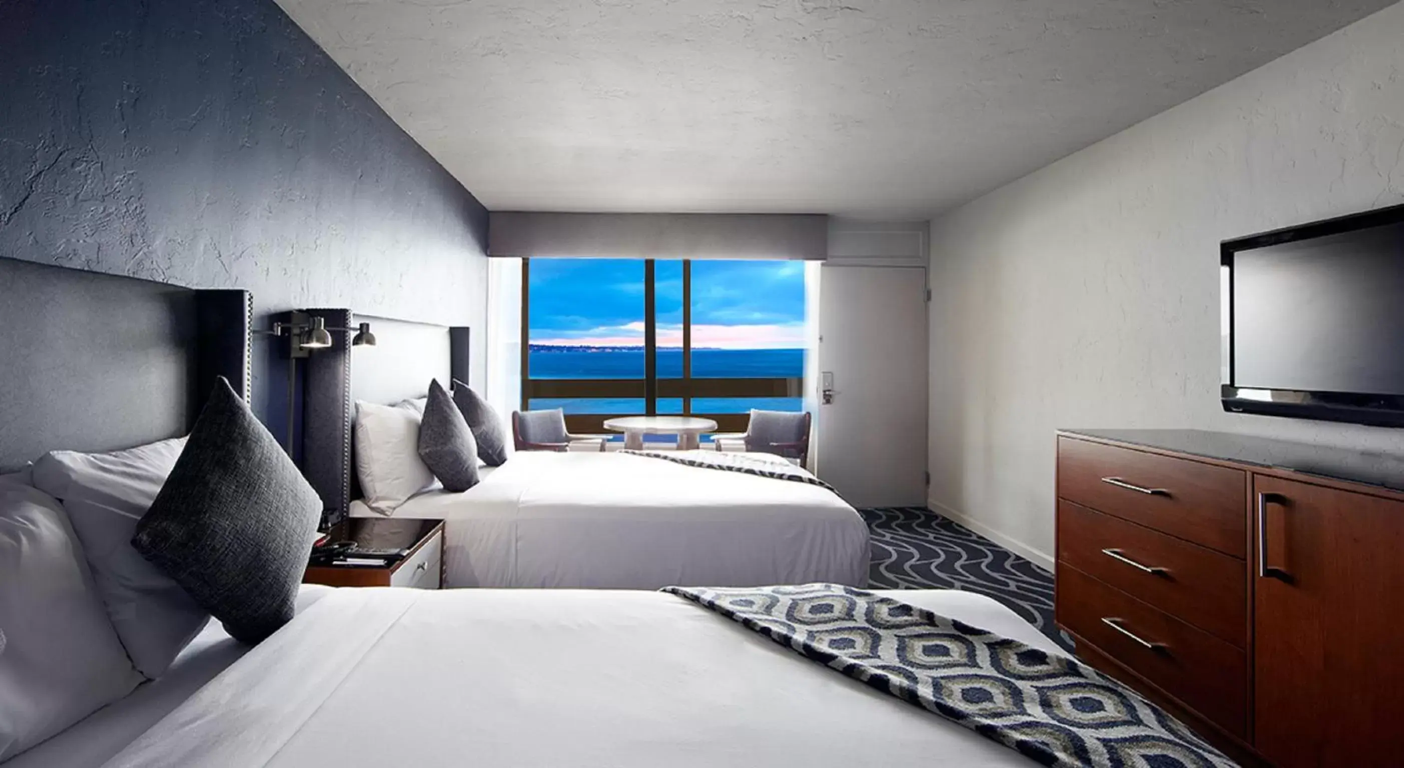 Deluxe Ocean View Room with Two Queen Beds in Monterey Beach Hotel, a Tribute Portfolio Hotel Deluxe Ocean View Room with Two Queen Beds in Monterey Beach Hotel, a Tribute Portfolio Hotel
