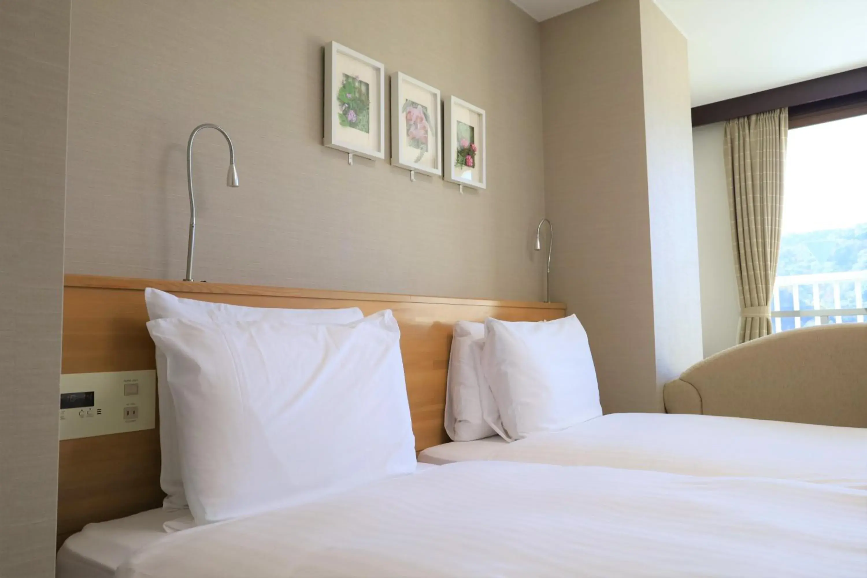 Bedroom, Bed in Hatago Nagomi Hot Spring Hotel