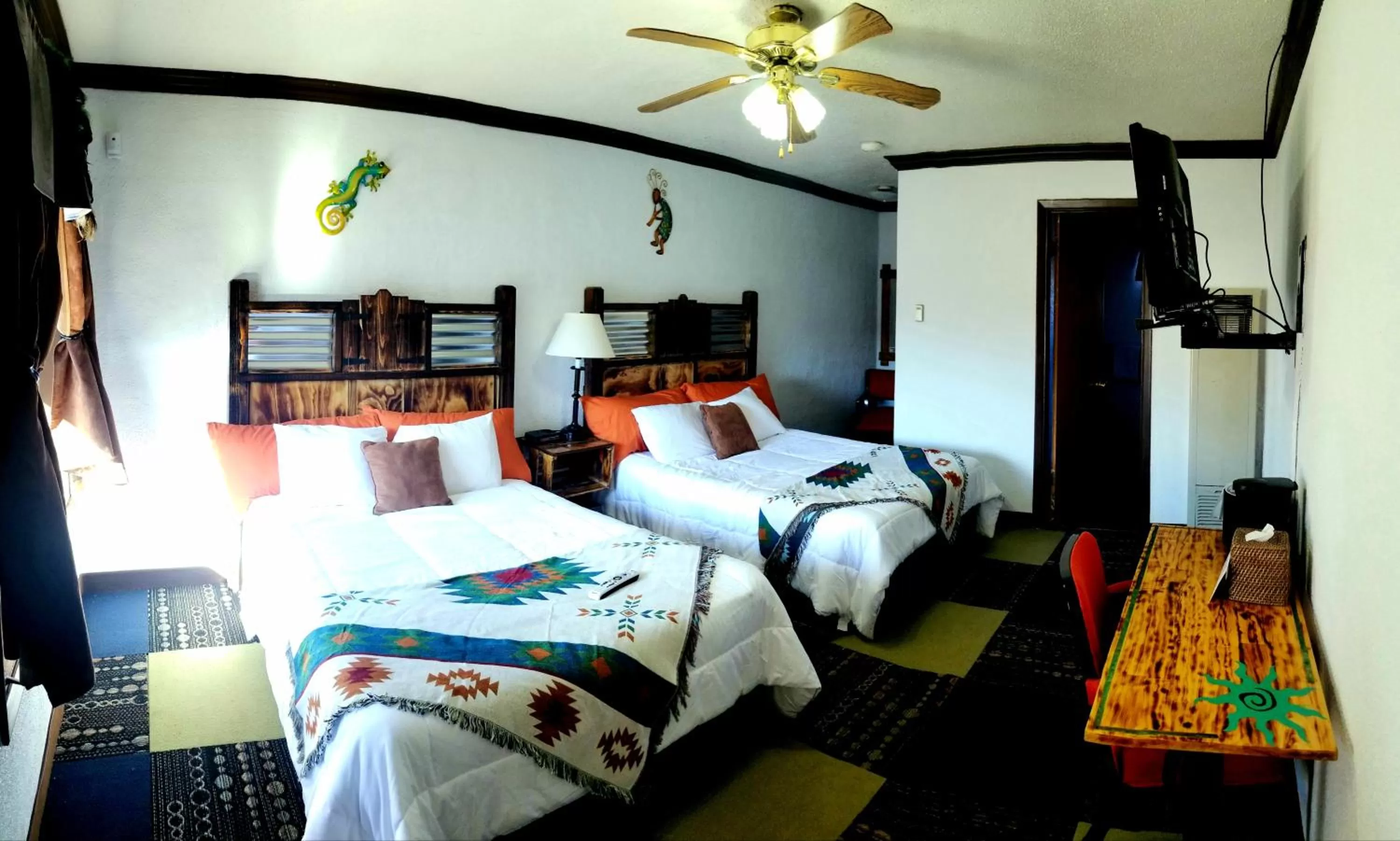 Bed in Adobe Sands Motel