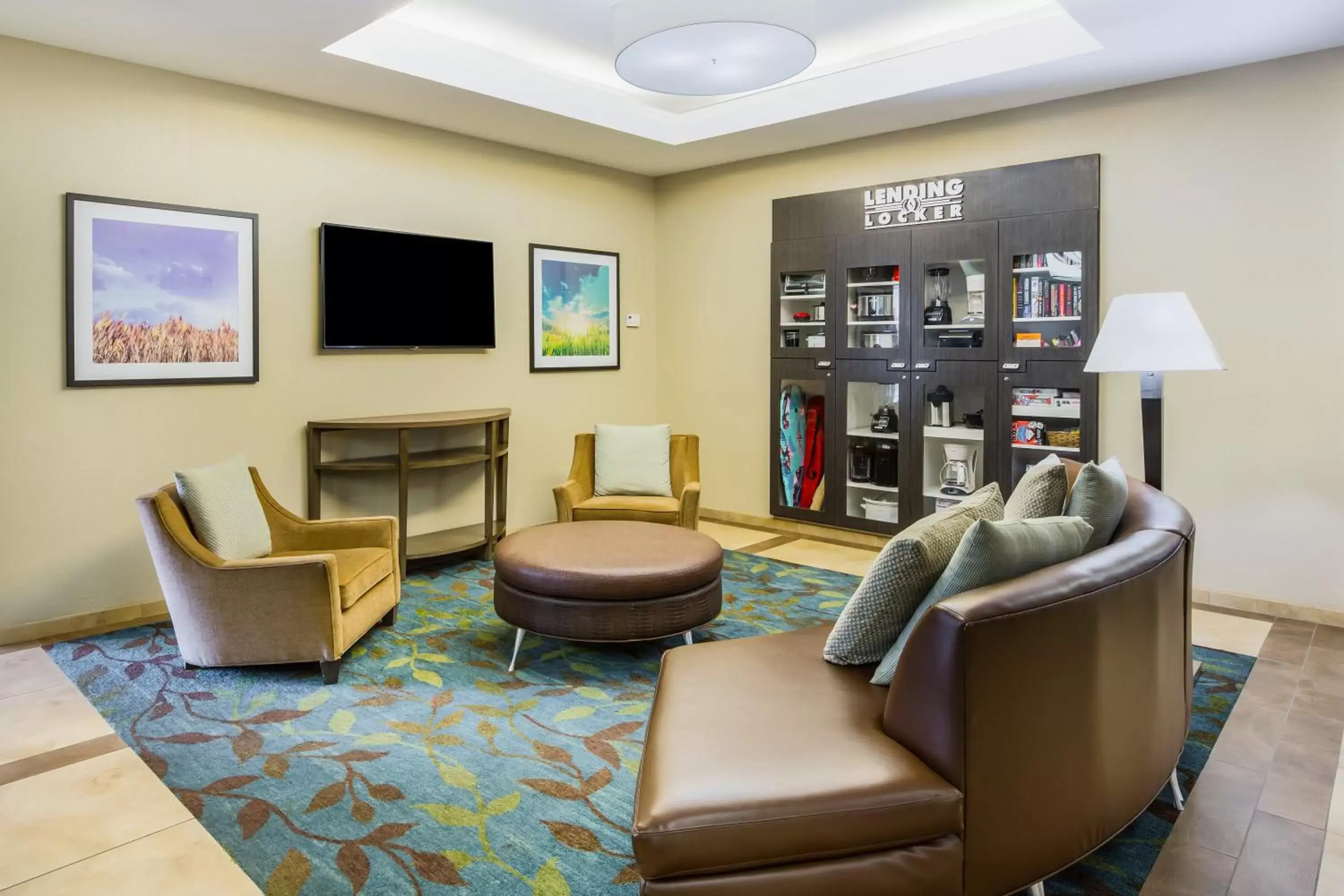 Property building, Seating Area in Candlewood Suites Virginia Beach Town Center, an IHG Hotel