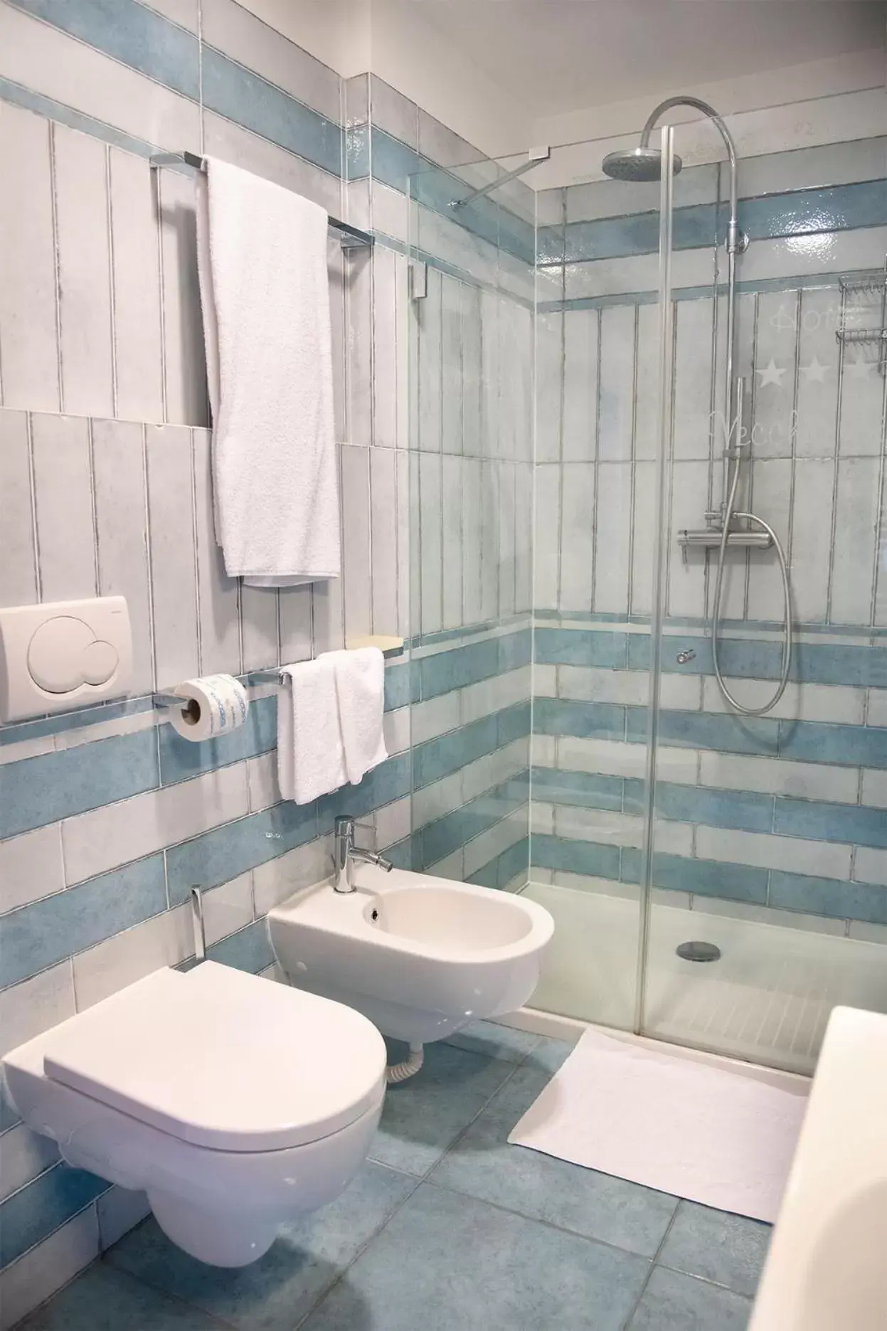 Shower, Bathroom in Hotel Ristorante Vecchia Riva