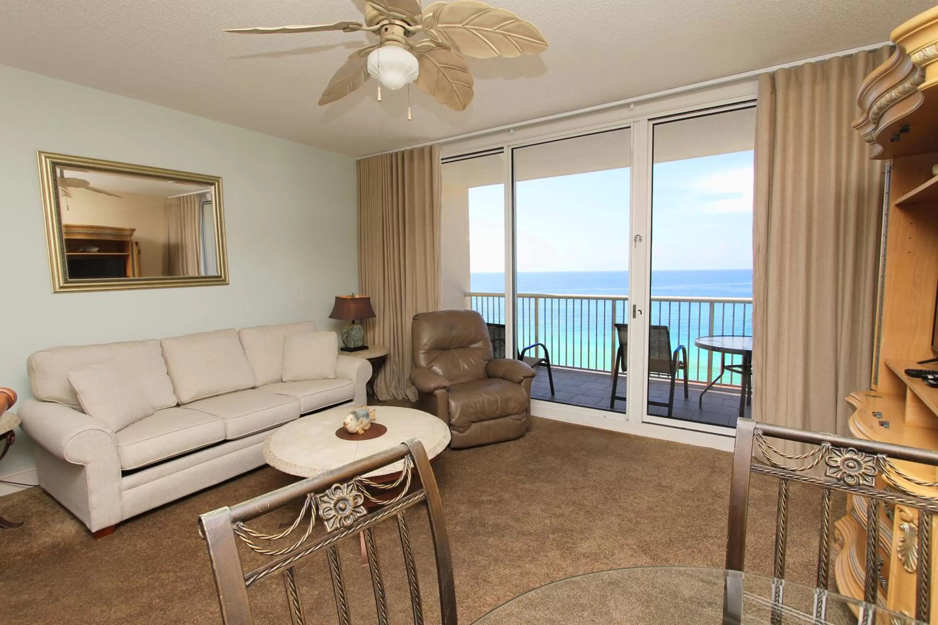 Patio, Seating Area in Majestic Beach Resort, Panama City Beach, Fl