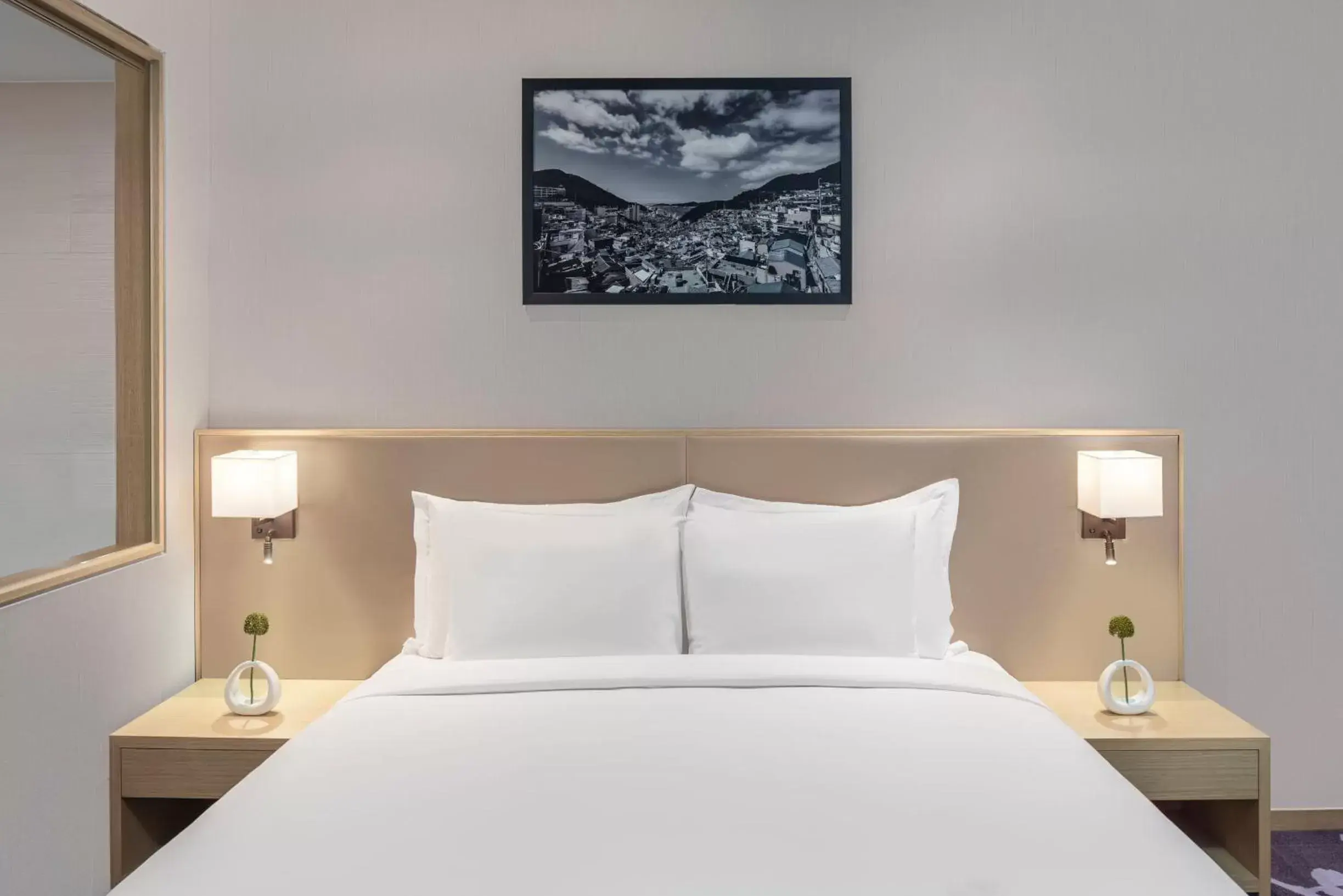 Decorative detail, Bed in Avani Central Busan Decorative detail, Bed in Avani Central Busan