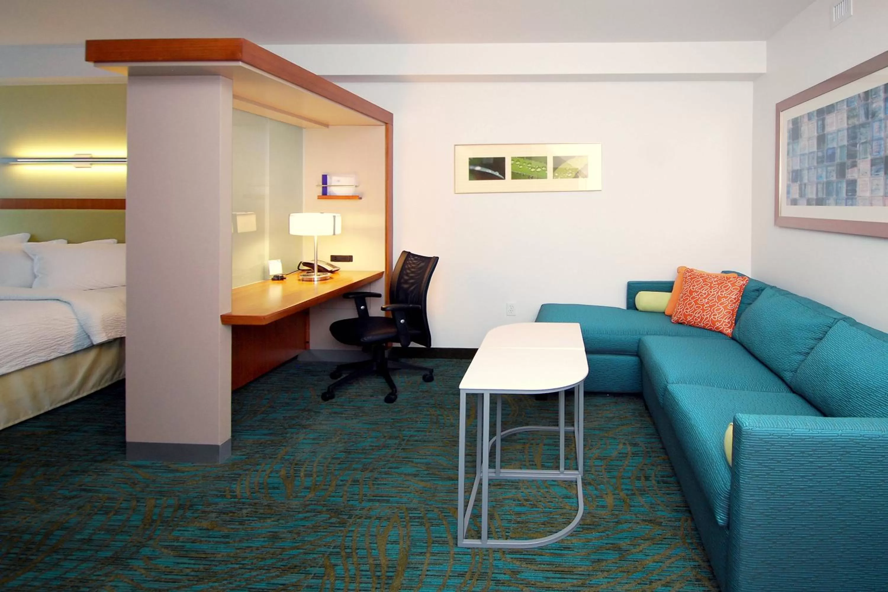 Studio with Two Queen Beds and Sofa Bed - Hearing Accessible in SpringHill Suites by Marriott Las Vegas North Speedway