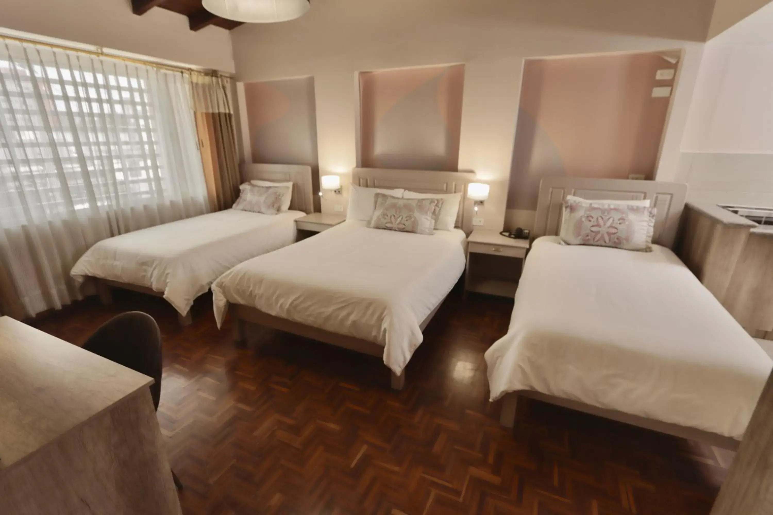 Bed in Hotel Sandmelis
