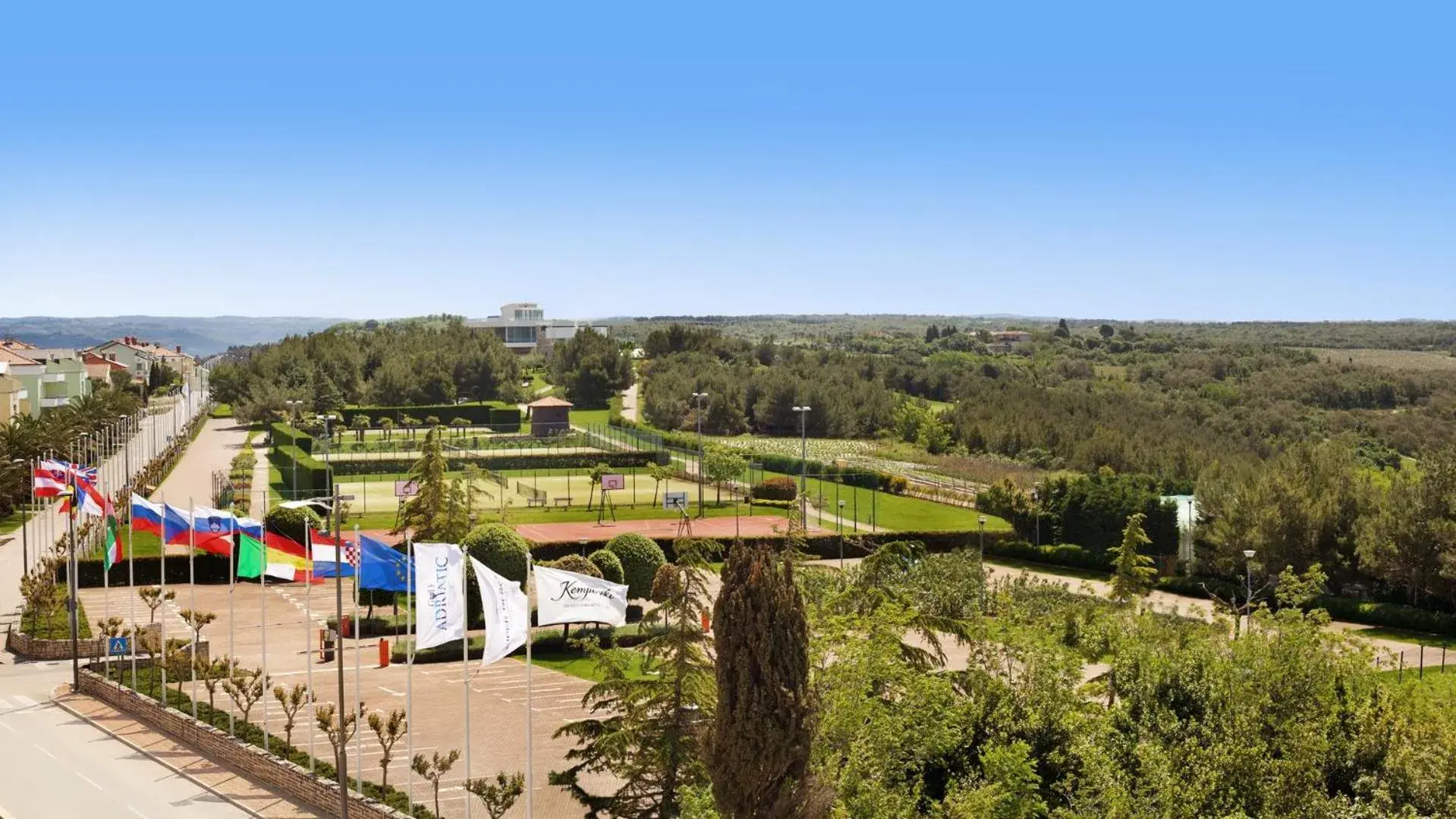 Garden view in Kempinski Hotel Adriatic Istria Croatia