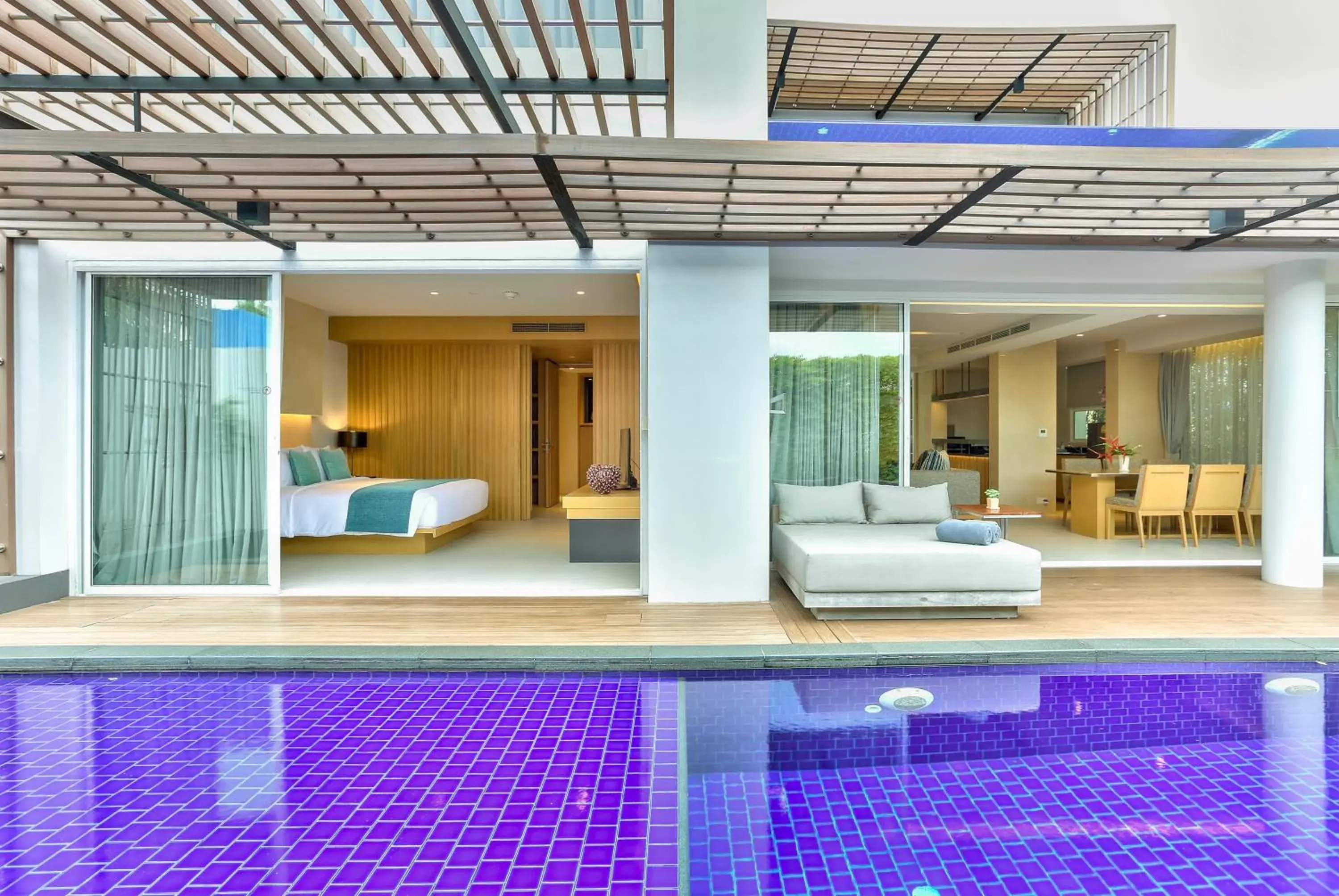 Balcony/Terrace, Swimming Pool in Ace of Hua Hin Resort - SHA PLUS
