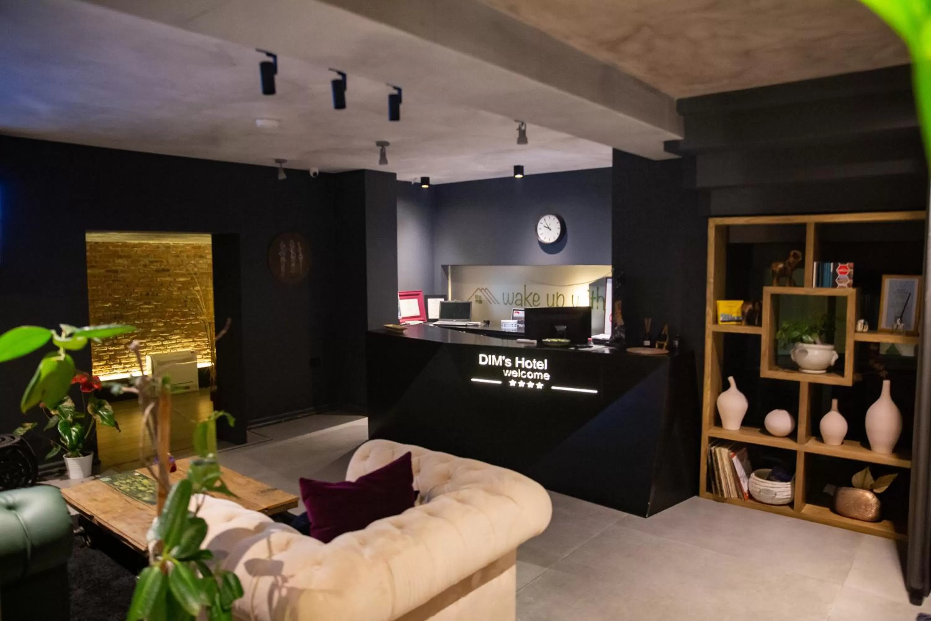 Seating area in Dim's Hotel & Restaurant