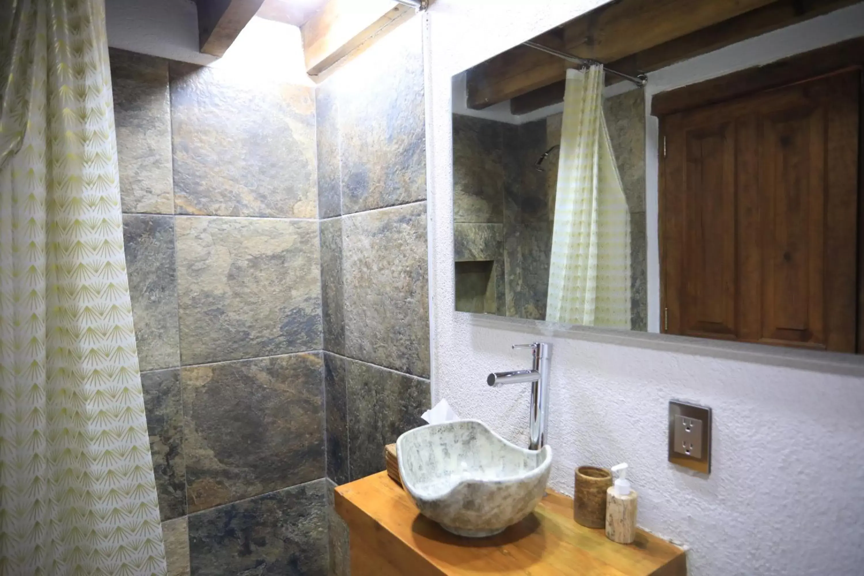 Bathroom in La Dorada Town view