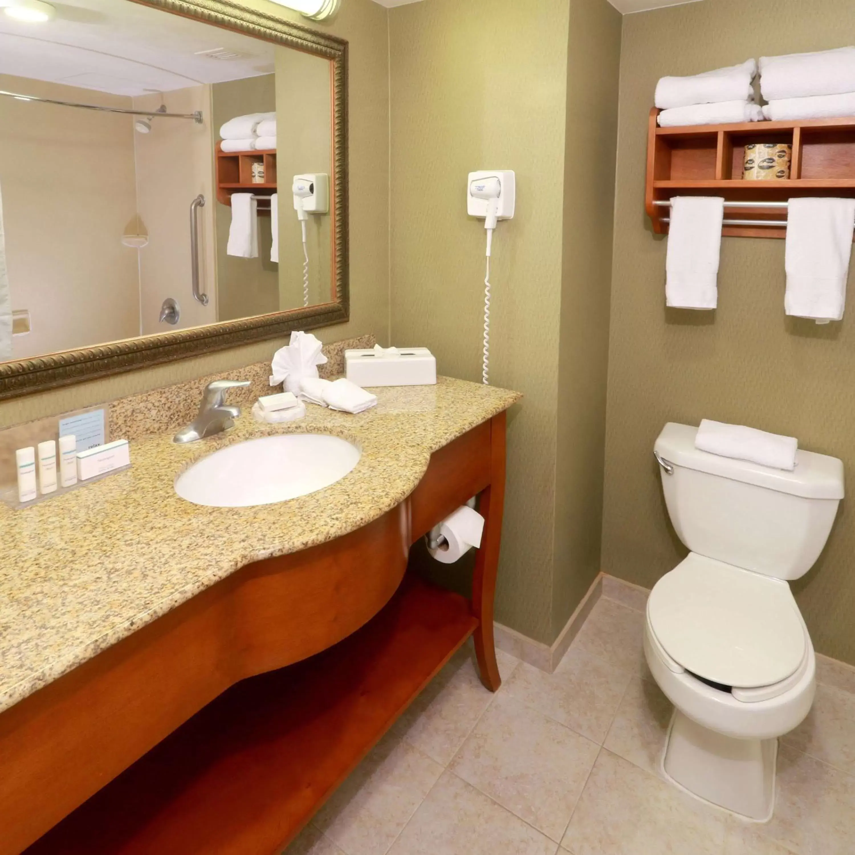 Bathroom in Hampton by Hilton Reynosa Zona Industrial