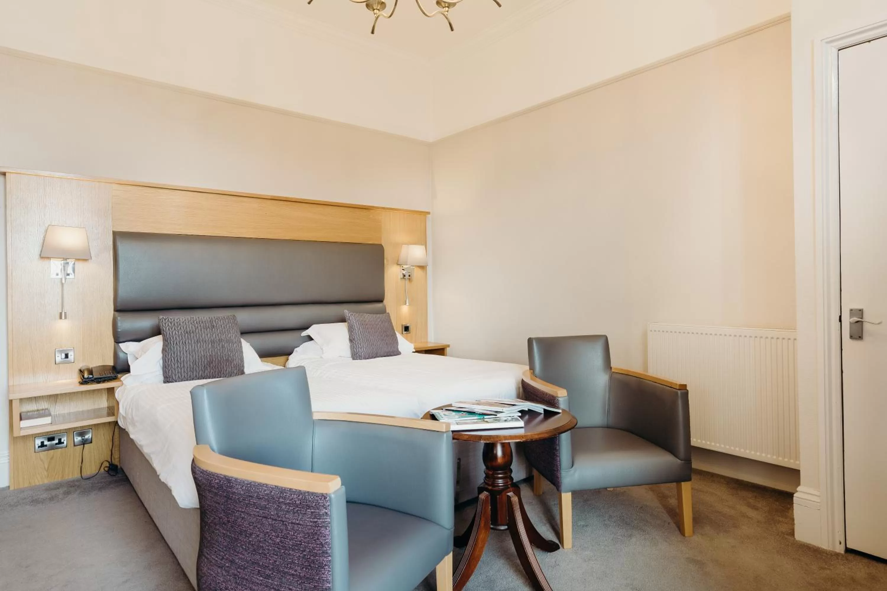 Bedroom in Crown Spa Hotel Scarborough by Compass Hospitality