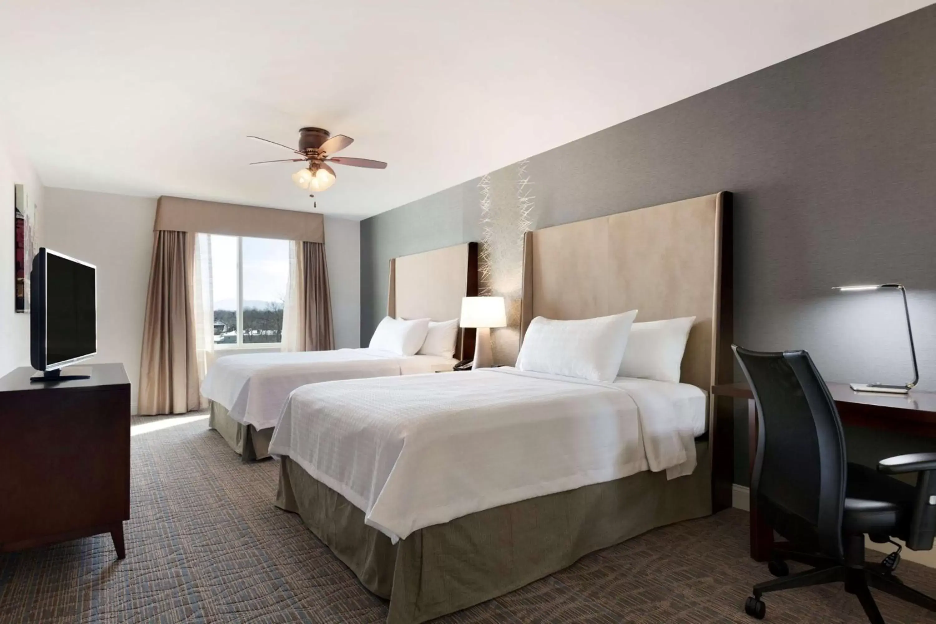 Bed in Homewood Suites by Hilton Burlington