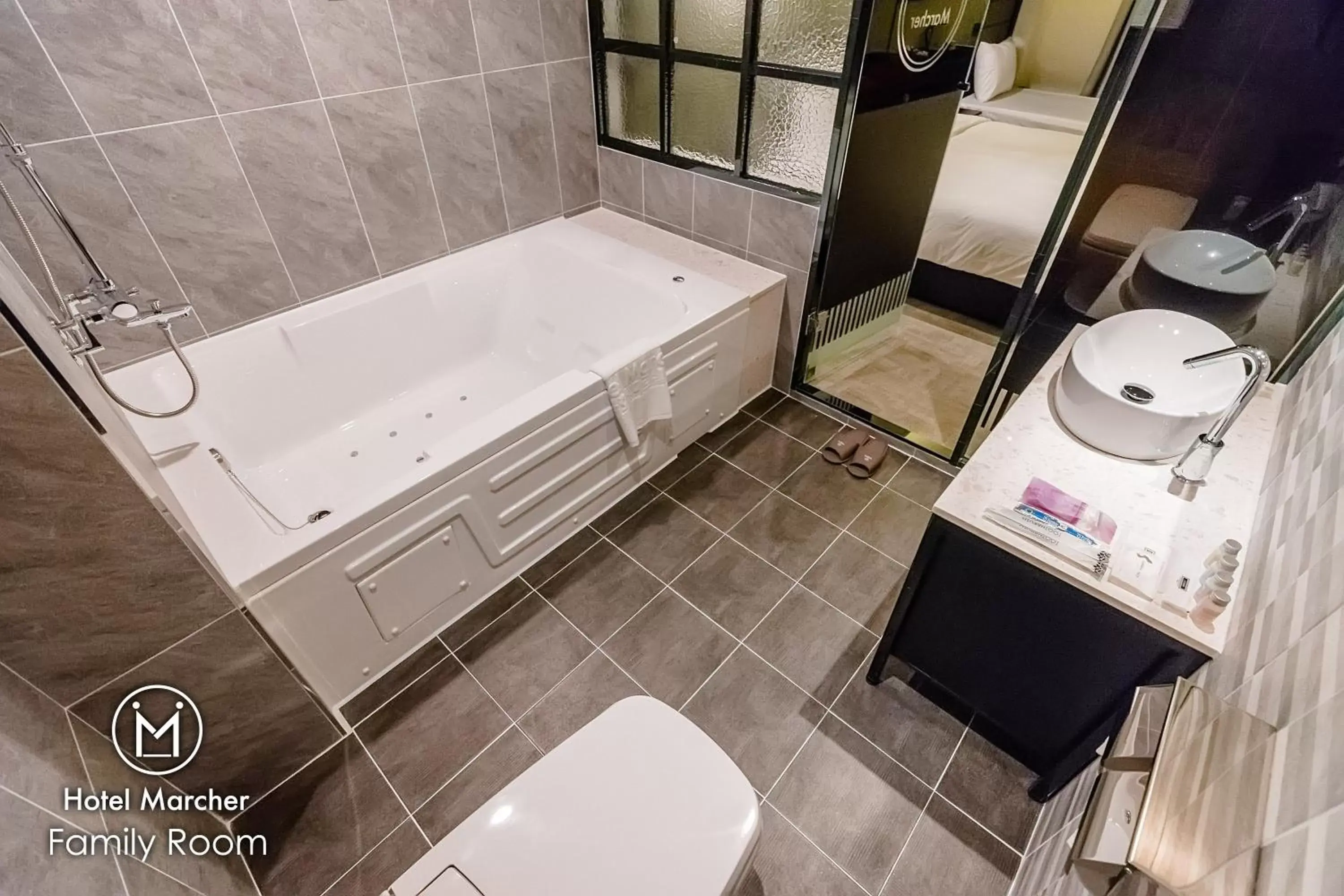 Bathroom in Hotel Marcher