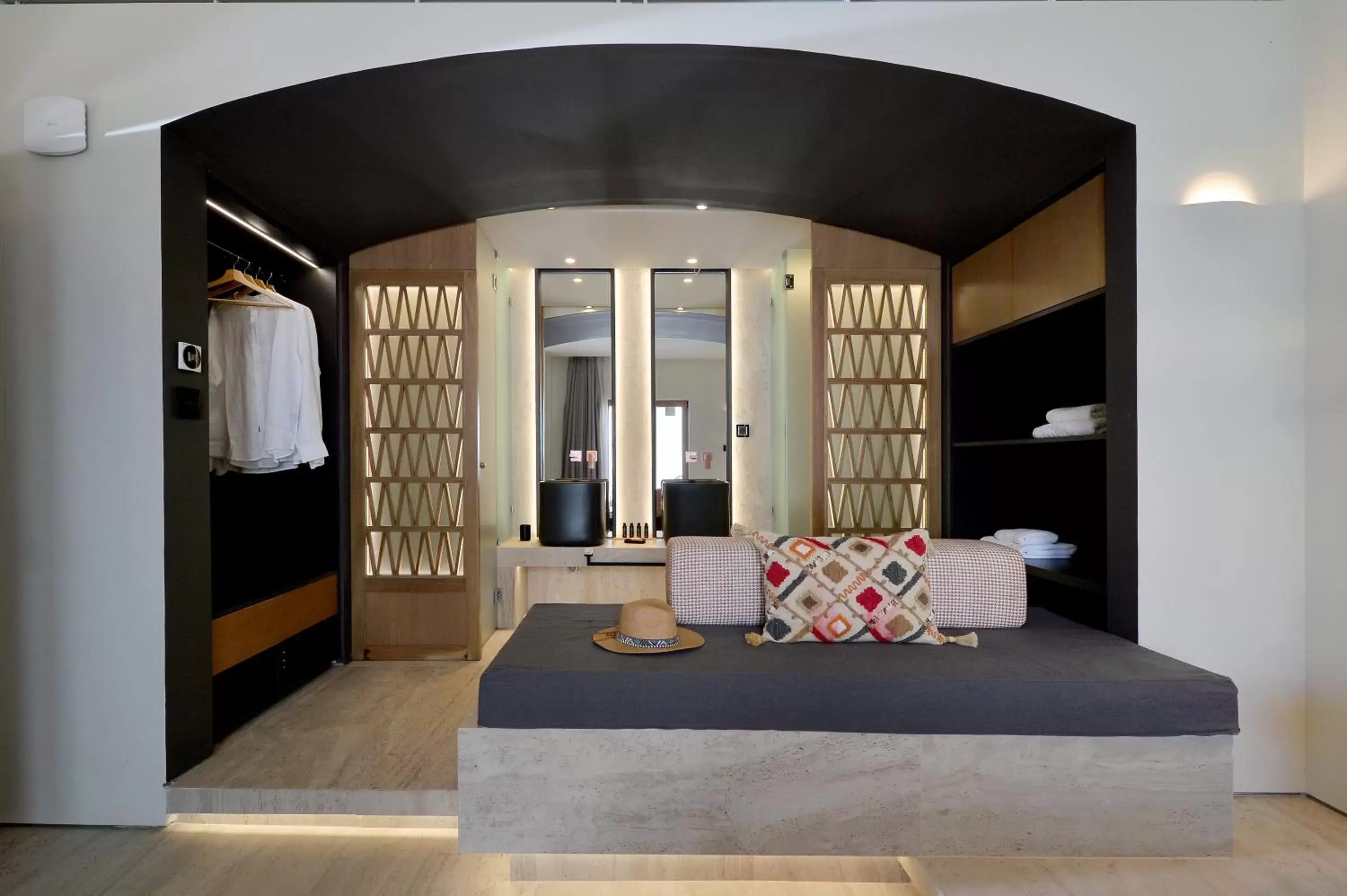 Bathroom, Seating Area in Aktaion Beach Boutique Hotel & Spa