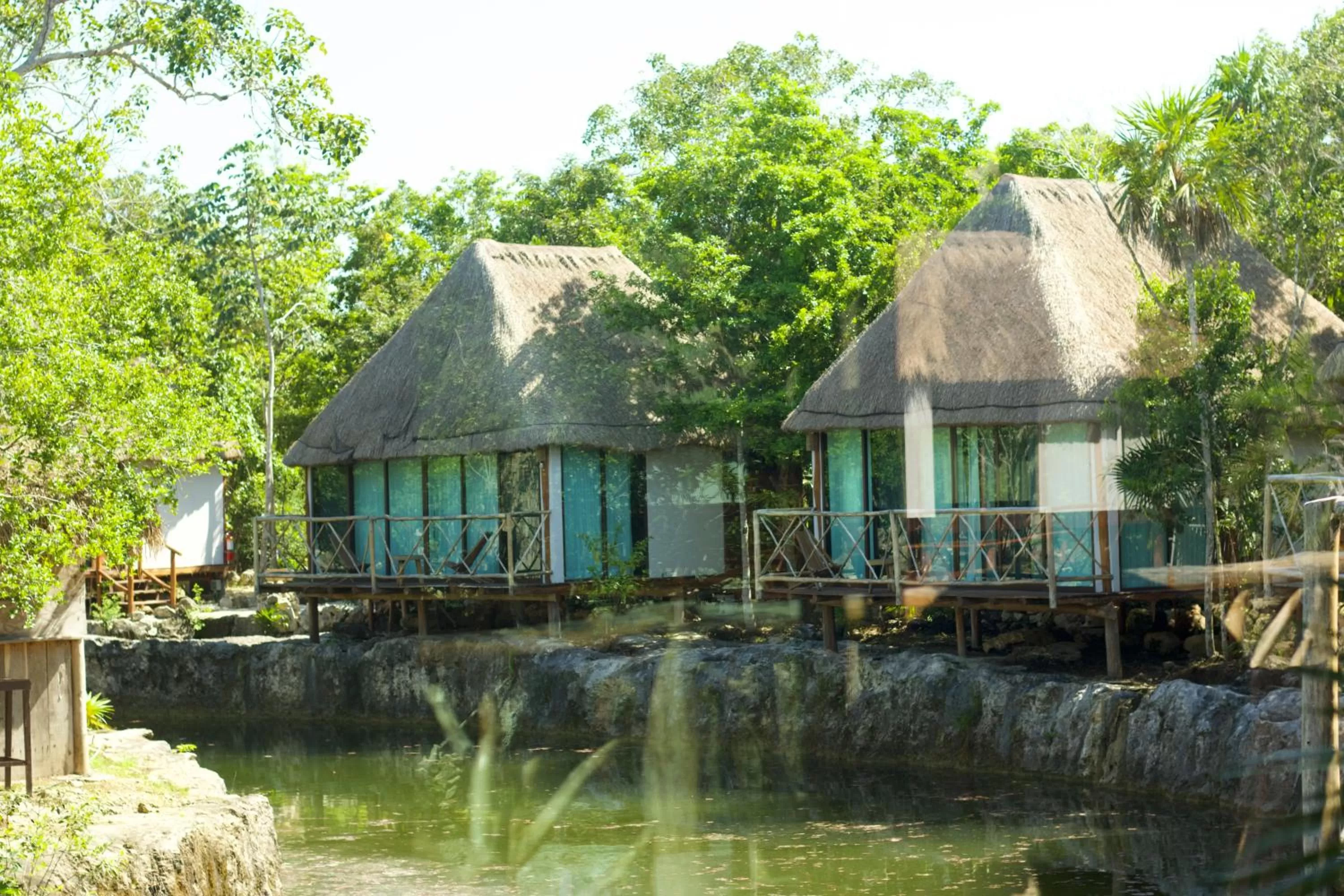 Natural landscape in Zamna eco-lodge Tulum