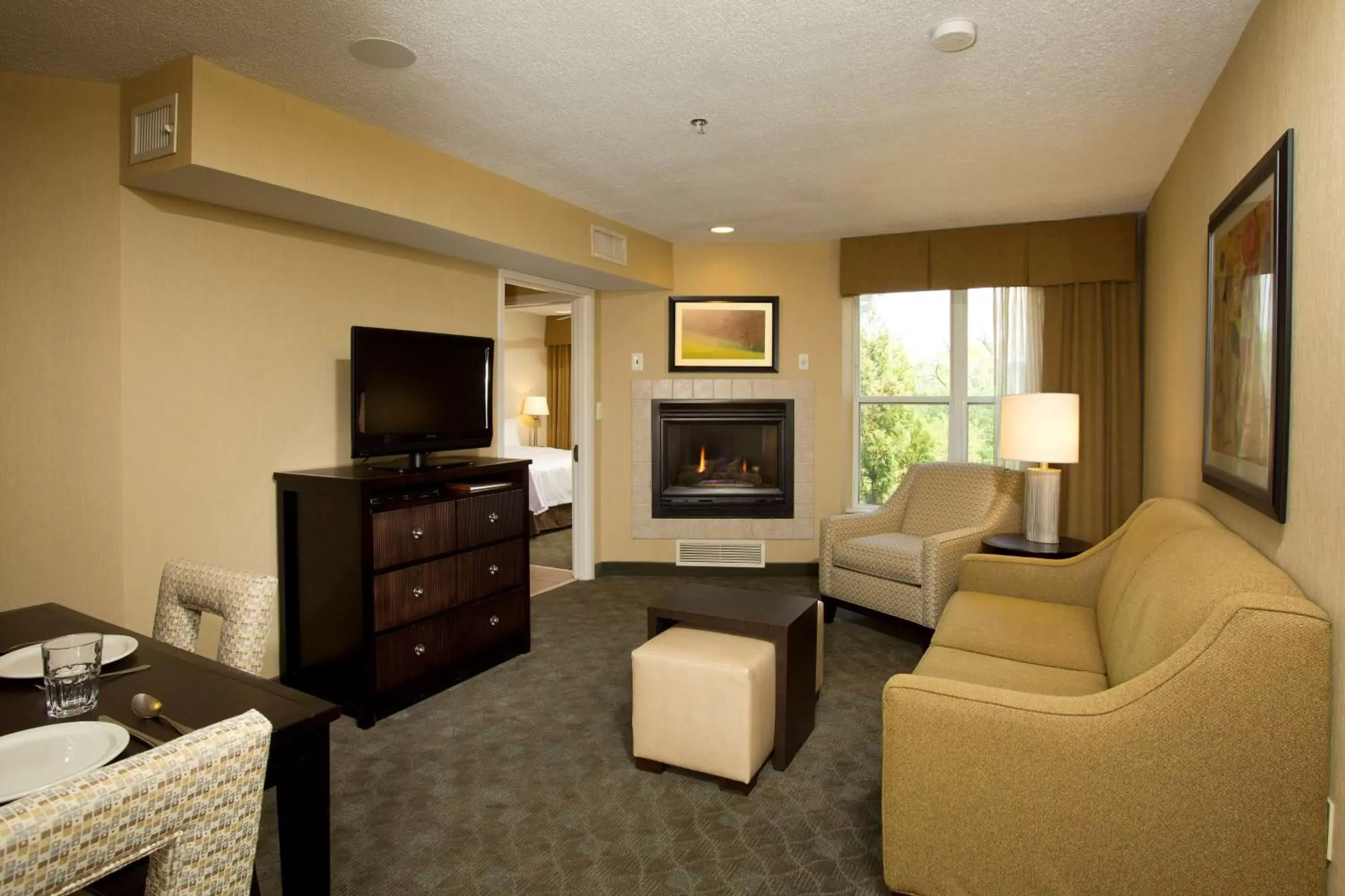 Living room, Seating Area in Homewood Suites by Hilton Alexandria