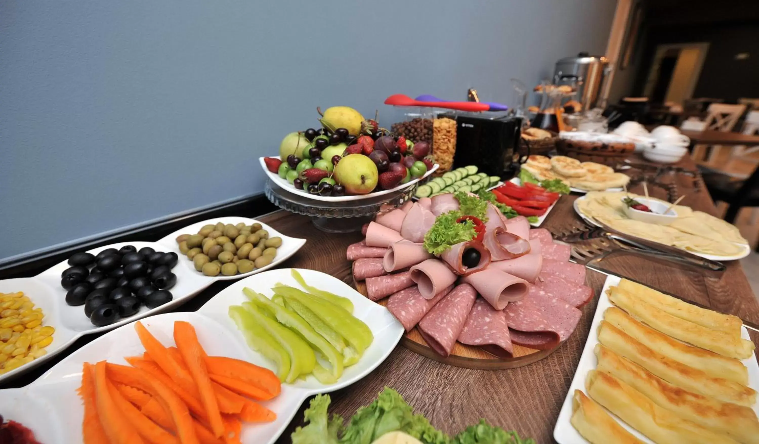 Buffet breakfast in Boho Tiflis Hotel Buffet breakfast in Boho Tiflis Hotel