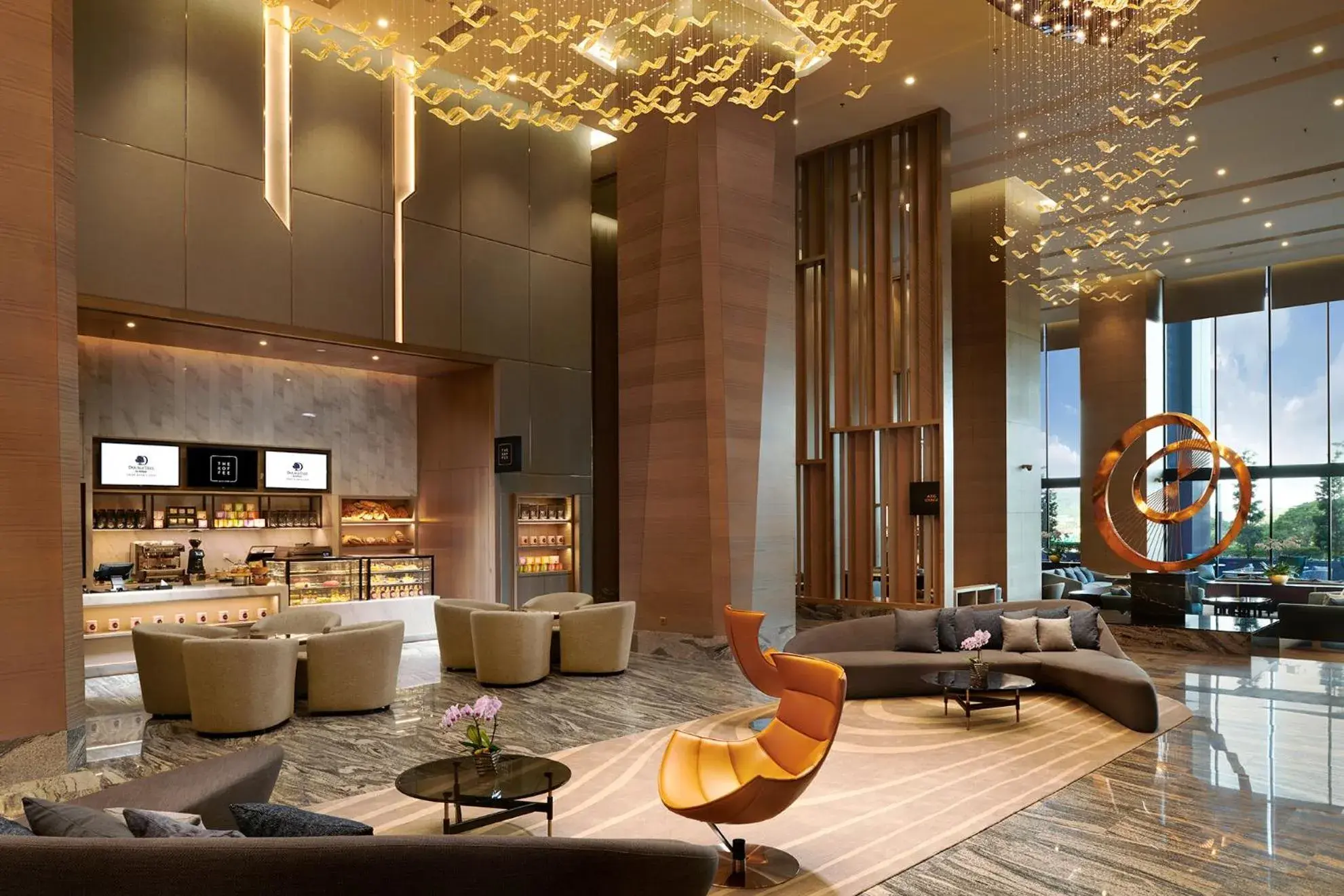 Lobby or reception, Lounge/Bar in Doubletree By Hilton Shah Alam I-City