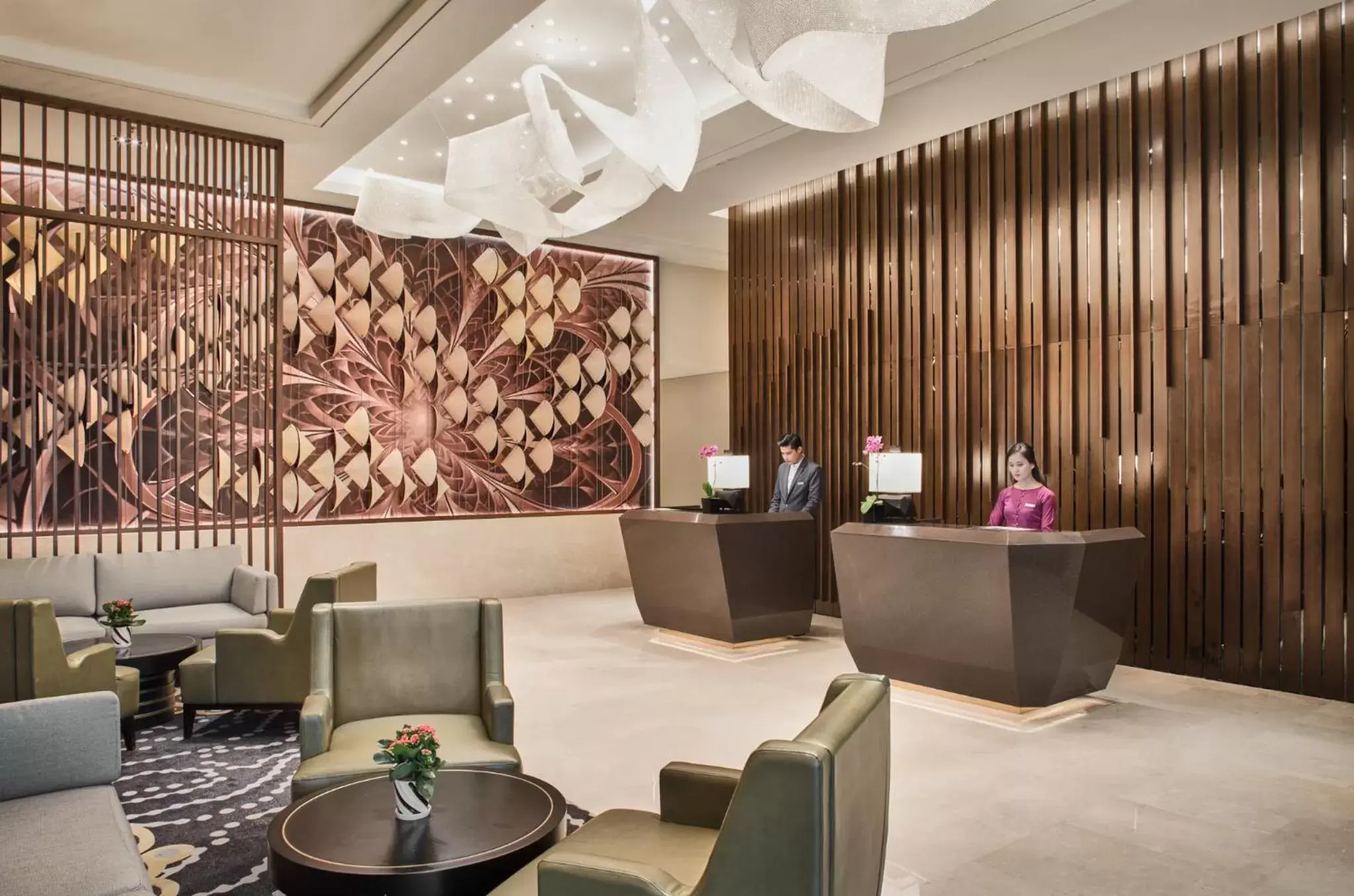 Lobby or reception in Oakwood Residence Saigon Lobby or reception in Oakwood Residence Saigon