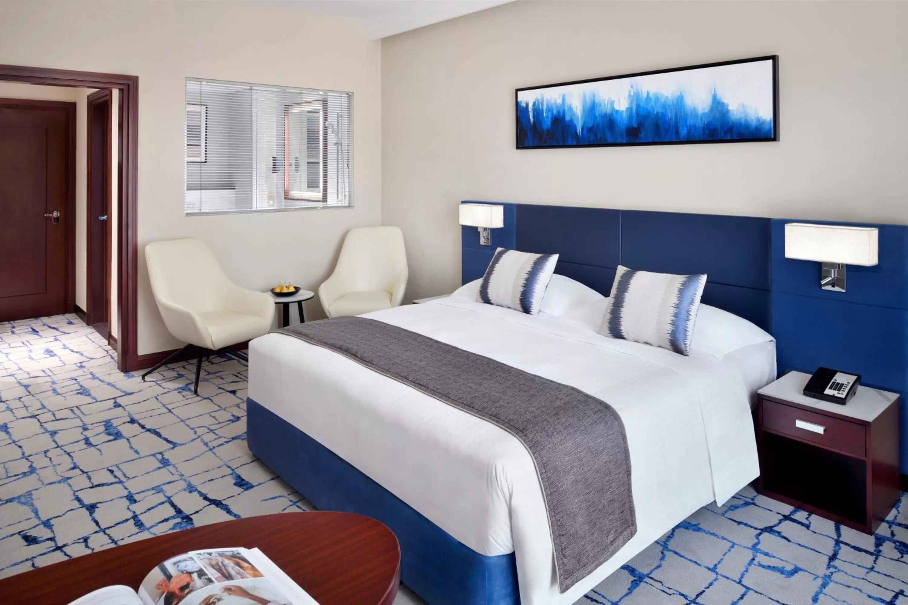 Bed in Mövenpick Hotel & Apartments Bur Dubai