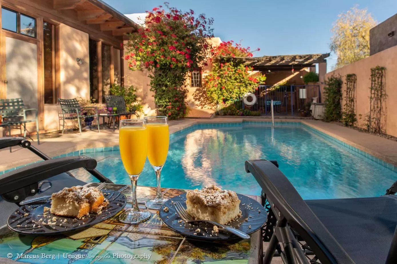Swimming pool in Adobe Rose Inn
