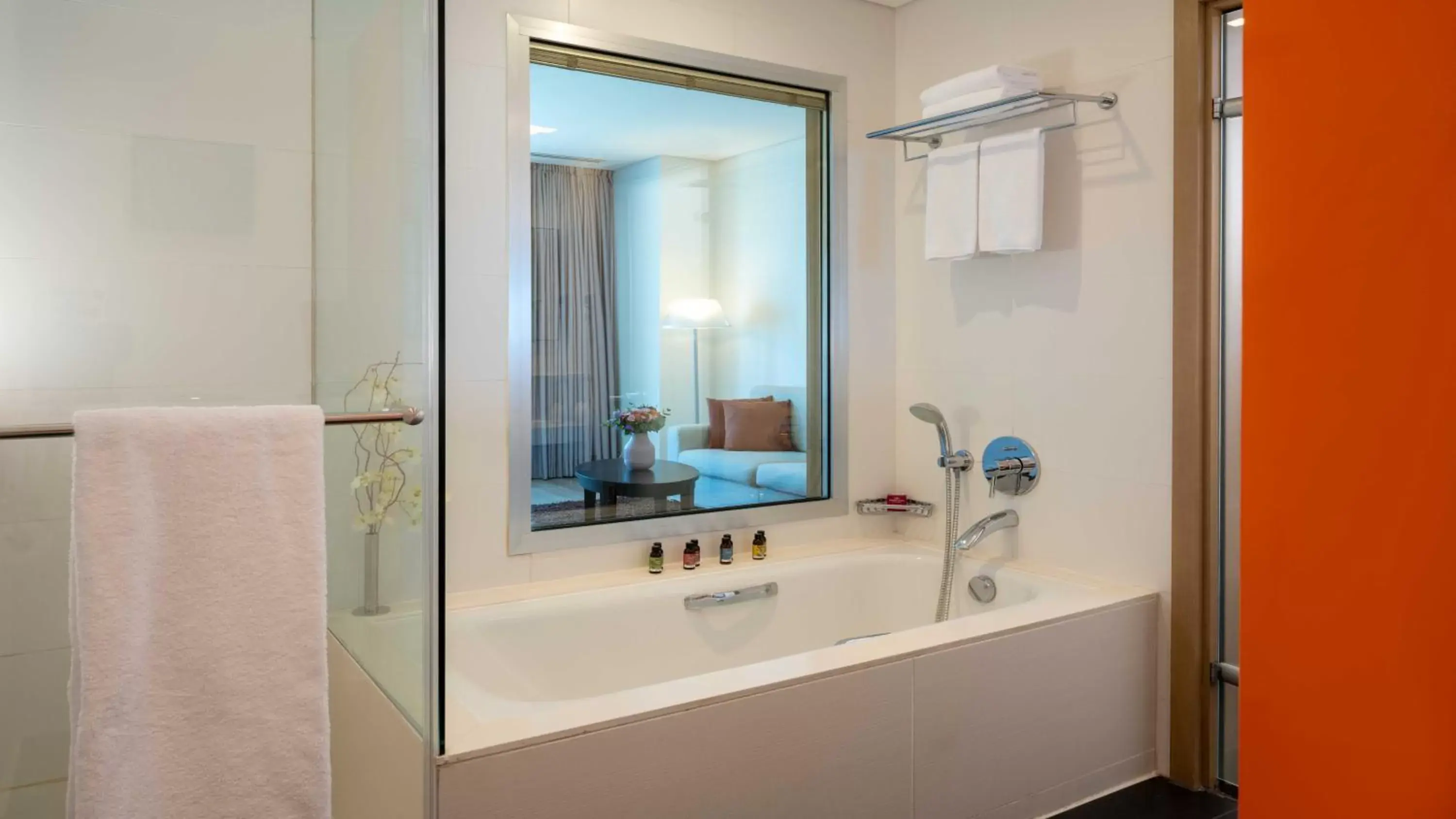 Bath, Bathroom in Crowne Plaza Tel Aviv City Center, an IHG Hotel
