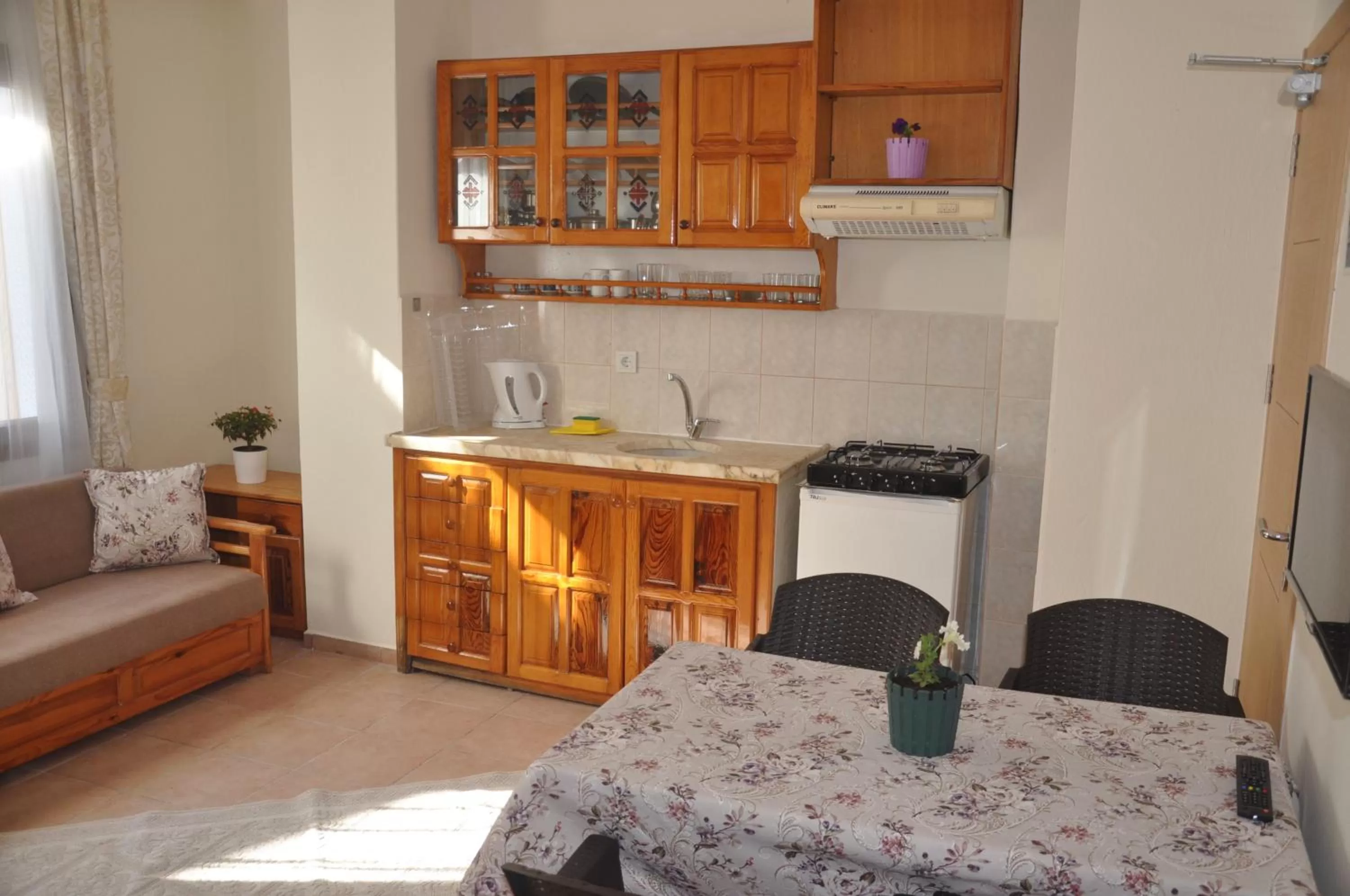 Kitchen or kitchenette in Dalyando Apart