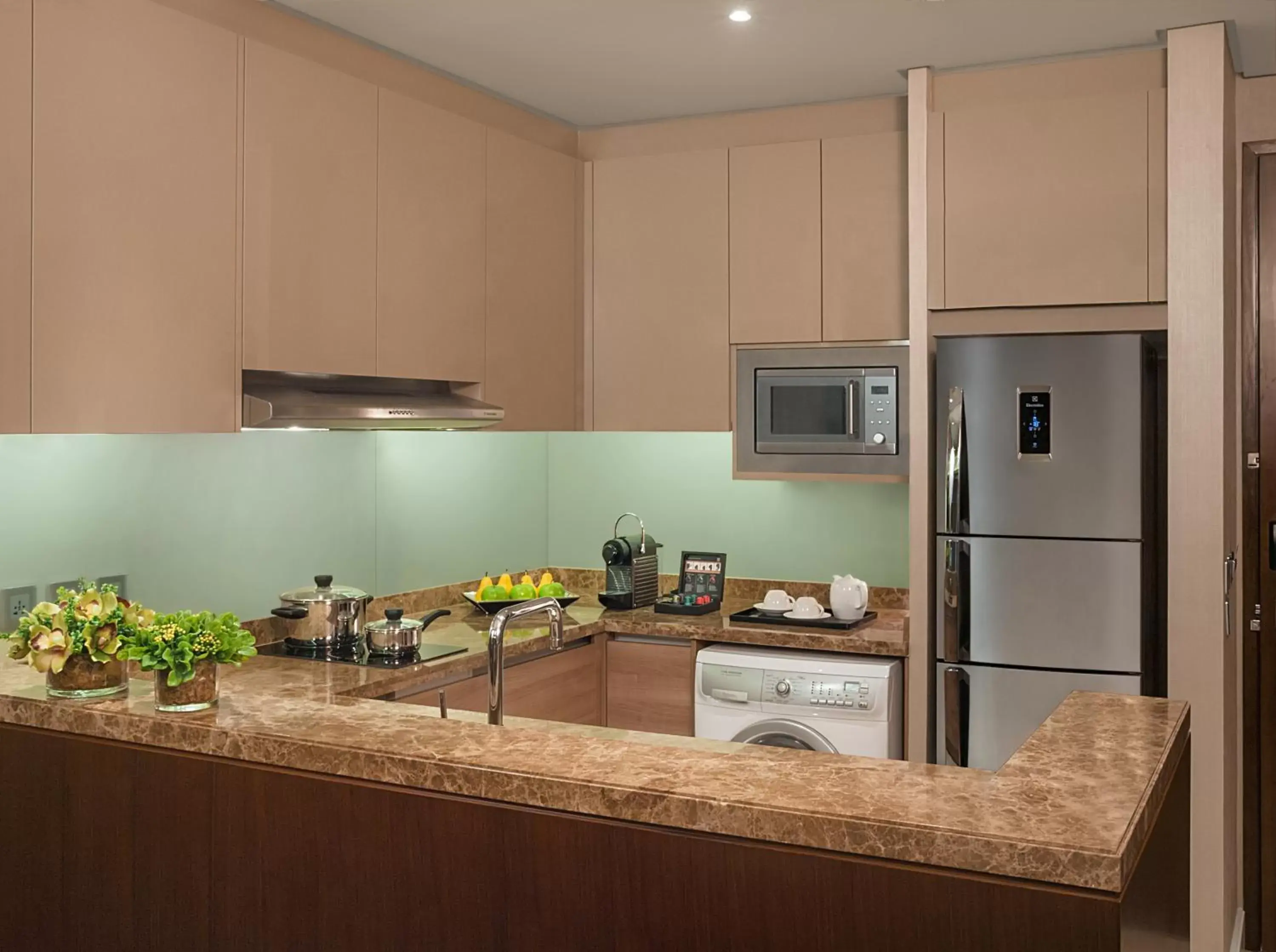 kitchen, Kitchen/Kitchenette in Ascott Bonifacio Global City Manila