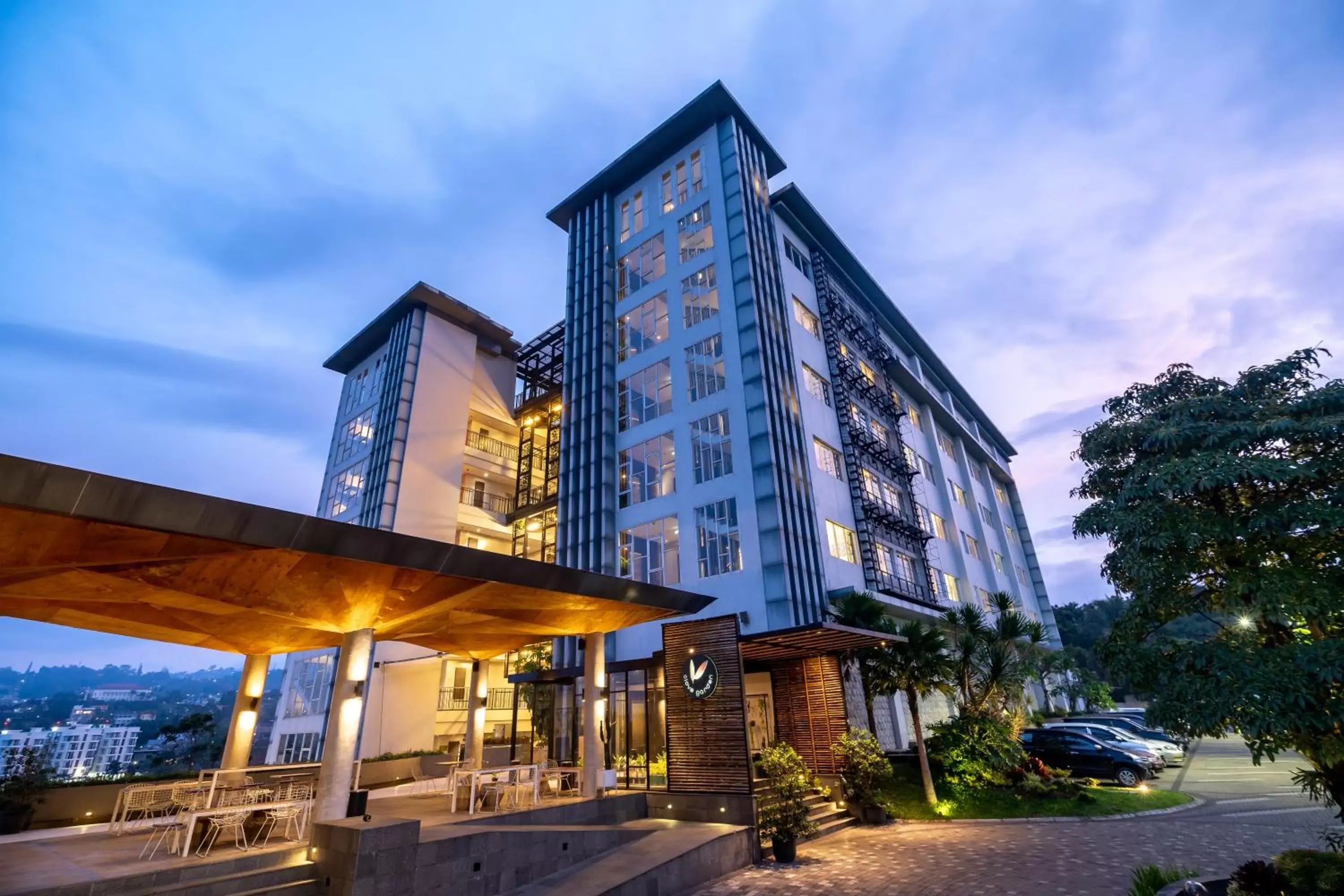 Facade/entrance, Property Building in Clove Hotel Bandung