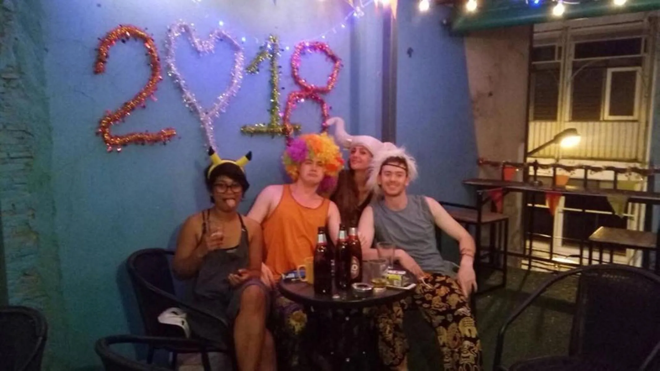 Balcony/Terrace in Zee Thai Hostel