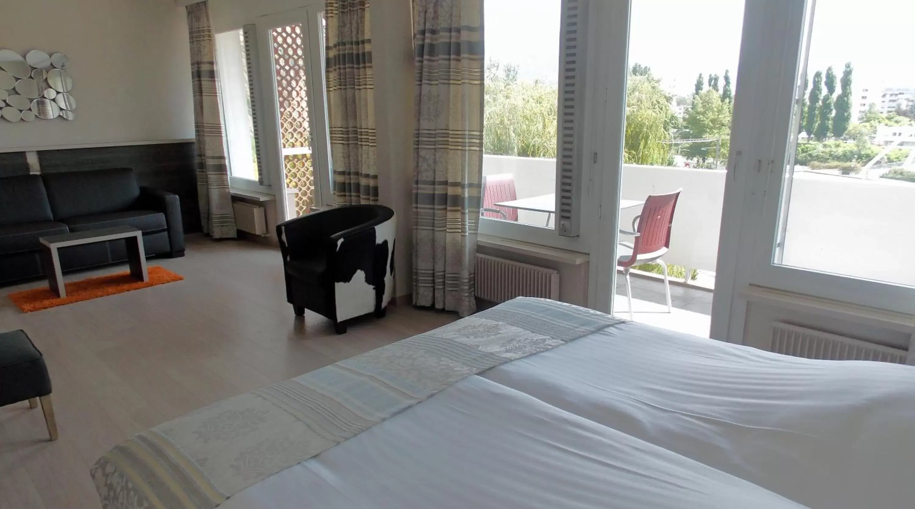 Balcony/Terrace, Bed in Hotel Castel